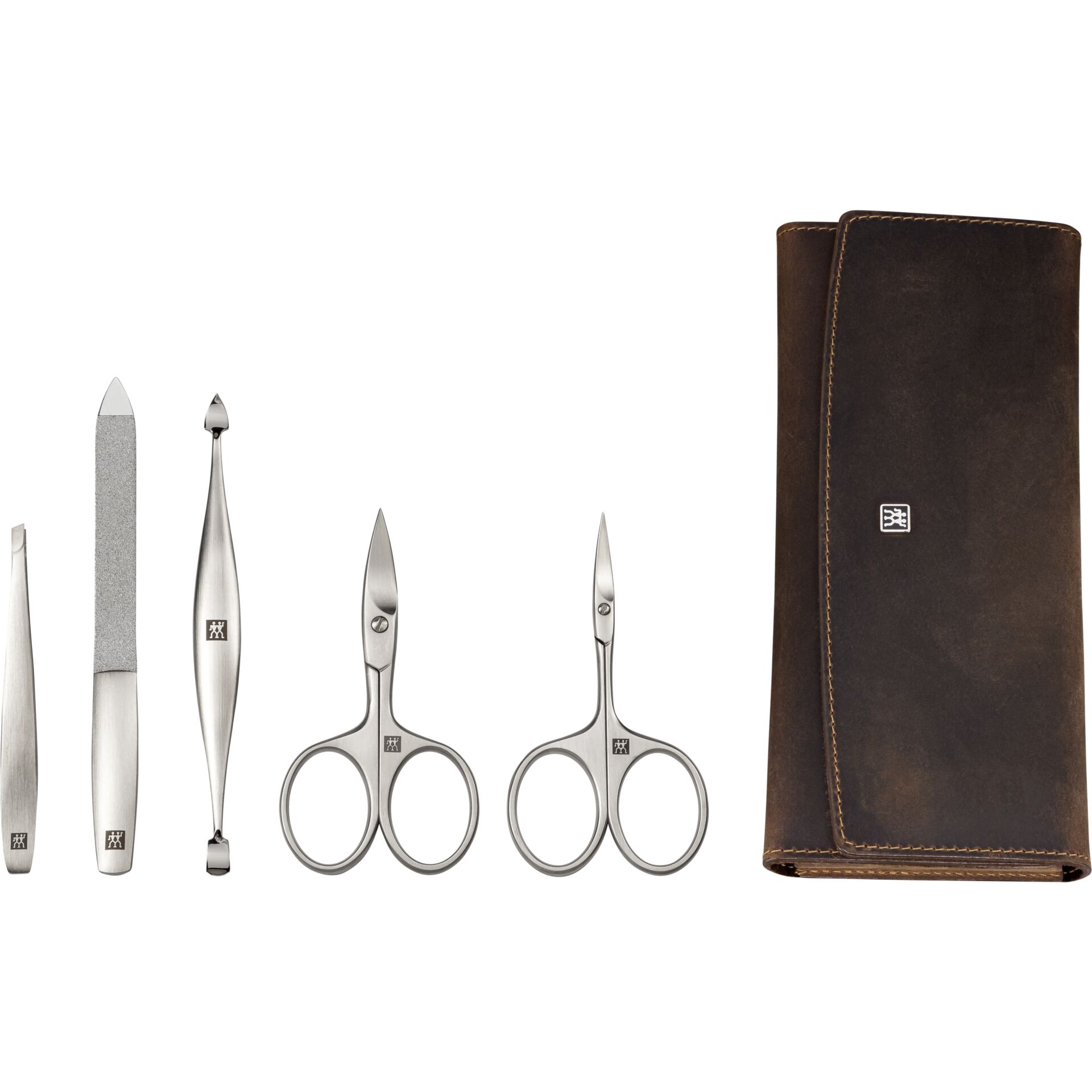 Zwilling Maniküre Pediküre Set 5tlg. mit Nagelschere, Leder Schere