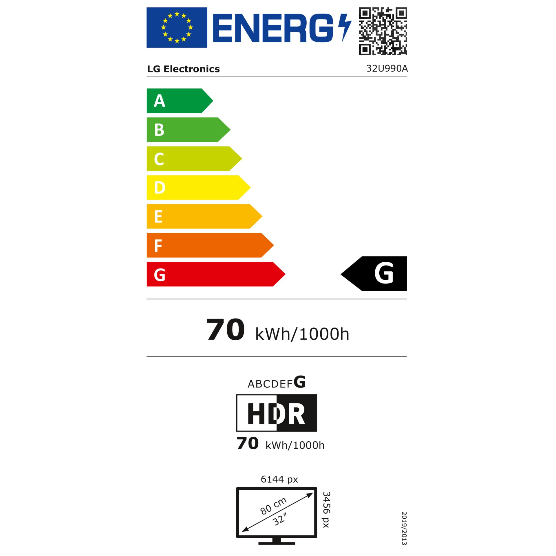LG 32U990A-S.AEU – Energieeffizienzklasse G