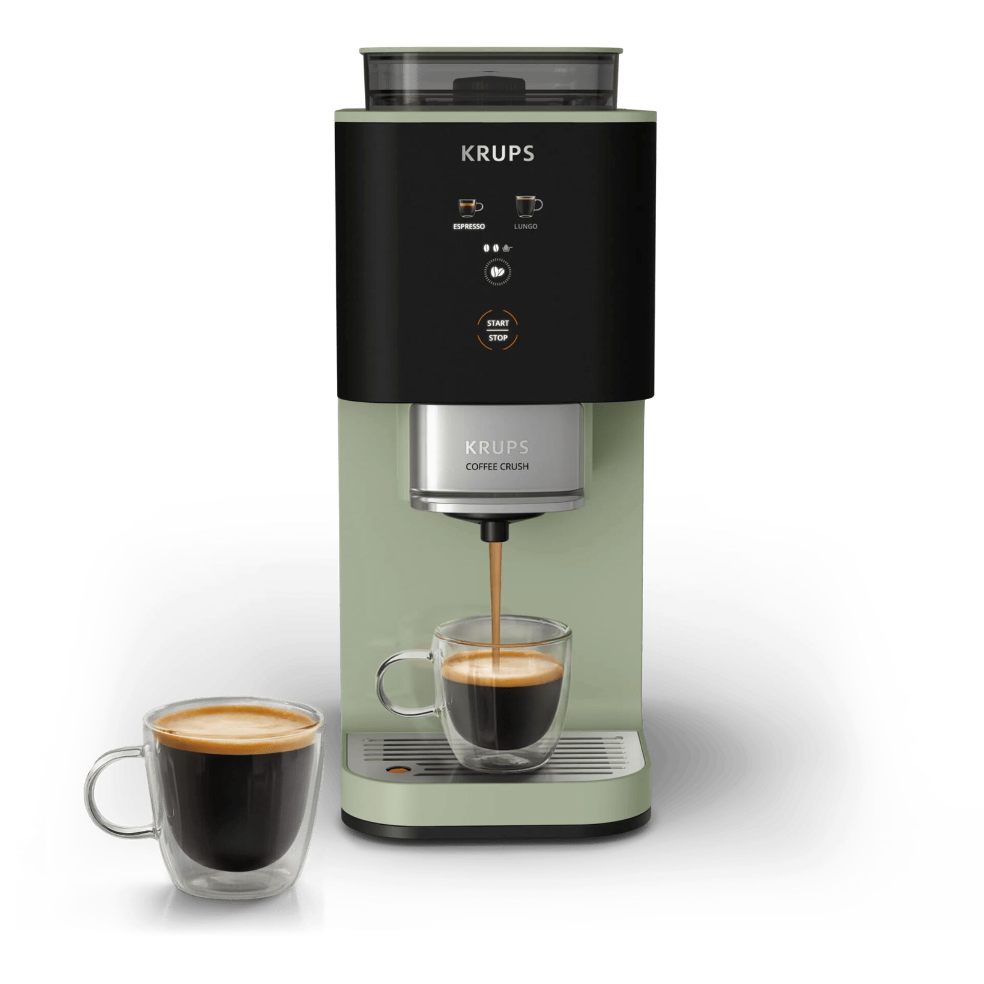Kaffeemaschine, Espresso, Kaffeezubereitung, Kaffeemaschine Krups, Siebträger-ähnlich