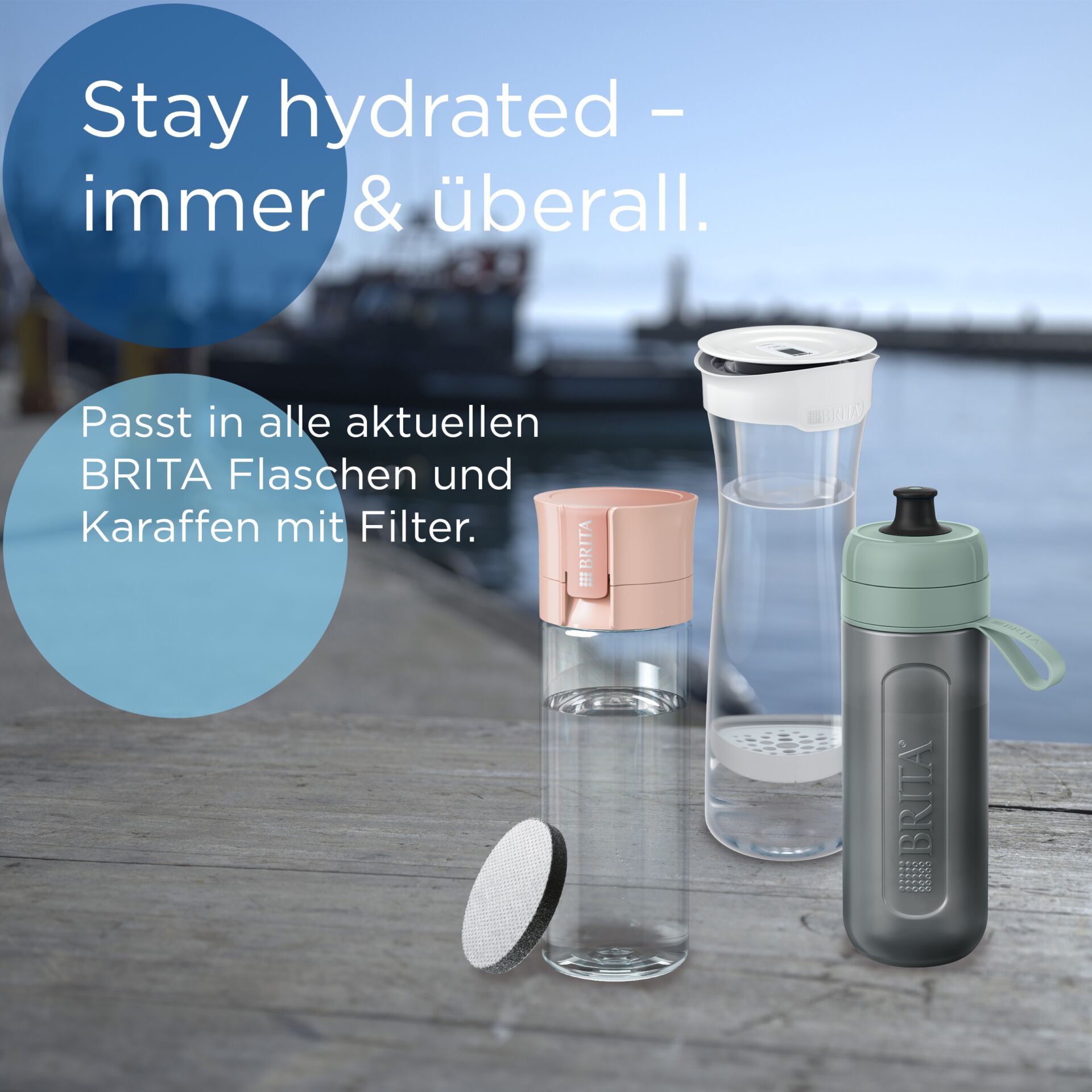 Flasche, Tasse, Shaker