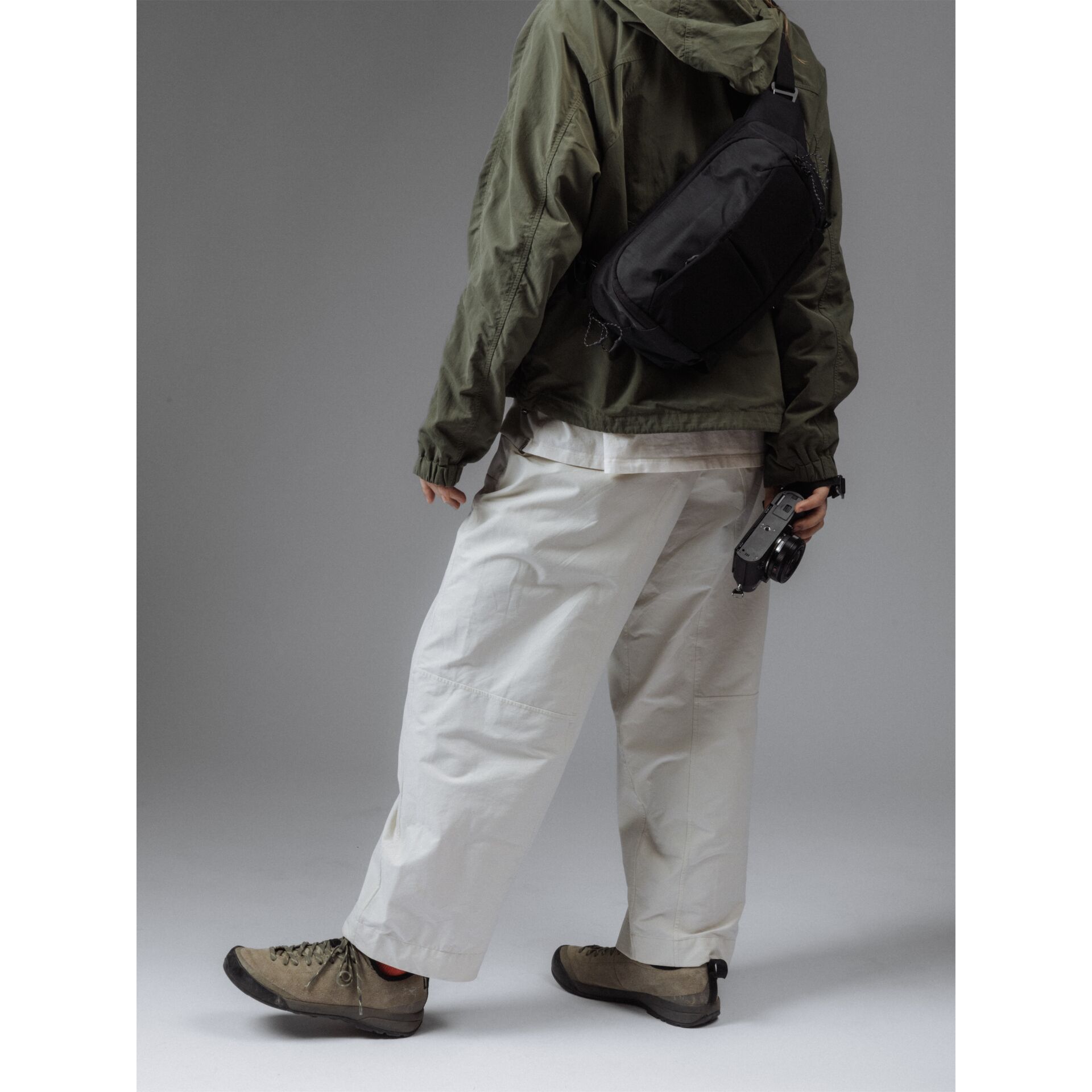 Hose, weite Bein, Freizeitkleidung, Beige, Jackentrage