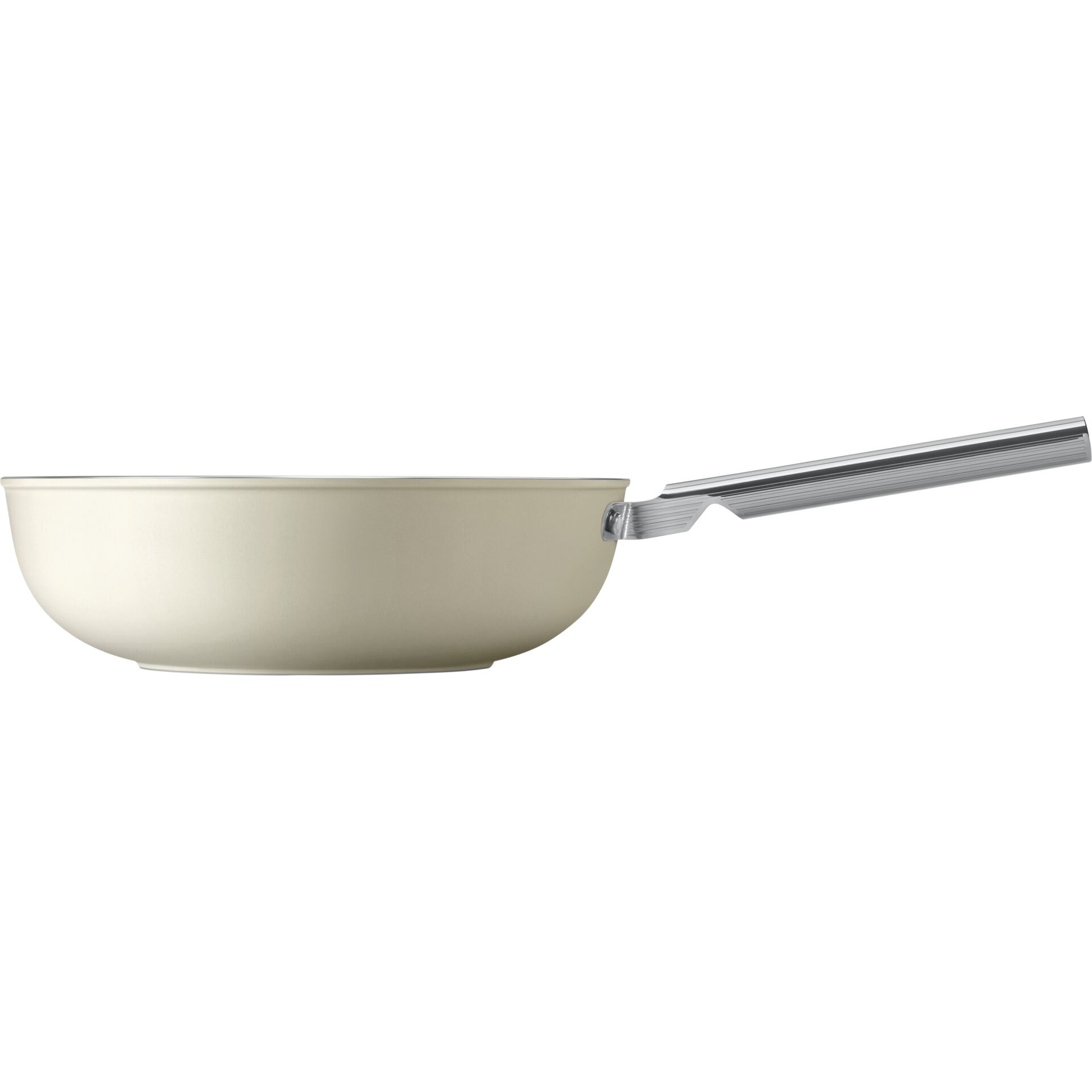 Pfanne, Kasserole, Edelstahlgriff, Beige, Antihaft