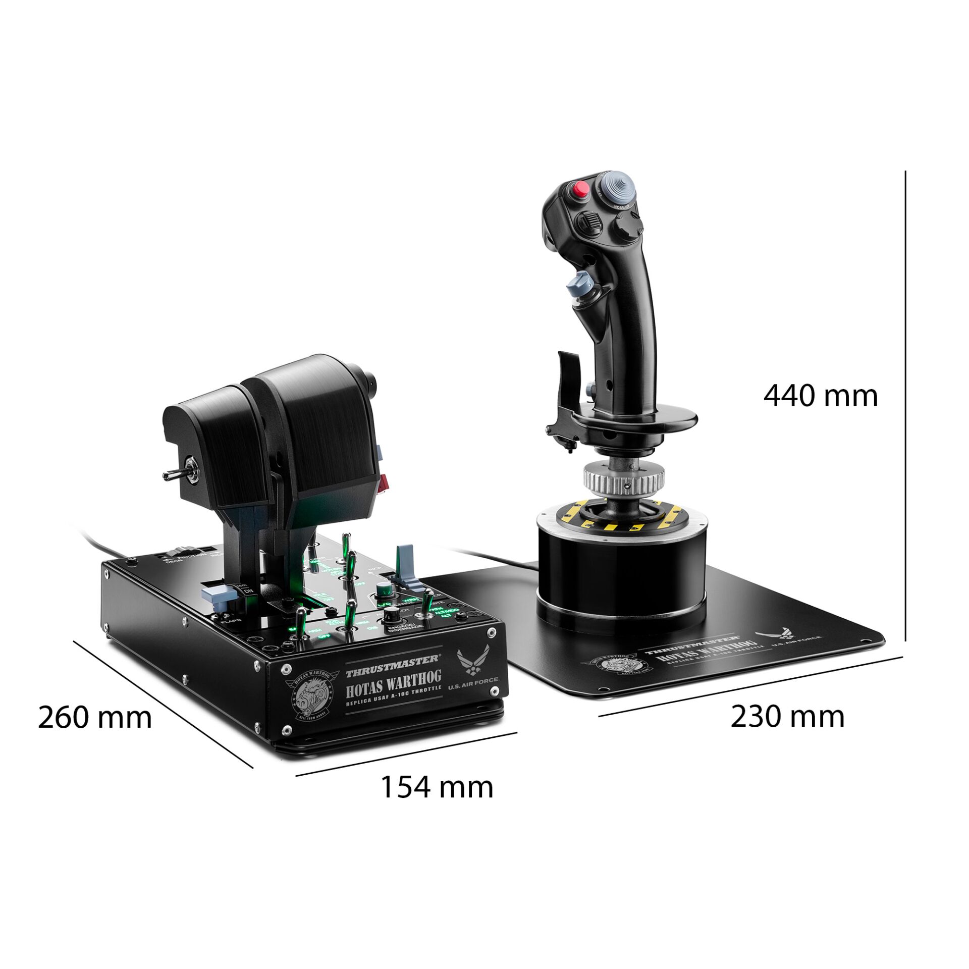 Joystick, Drosselhebel, Flugsimulator, USB-Controller, Pedestalmontage