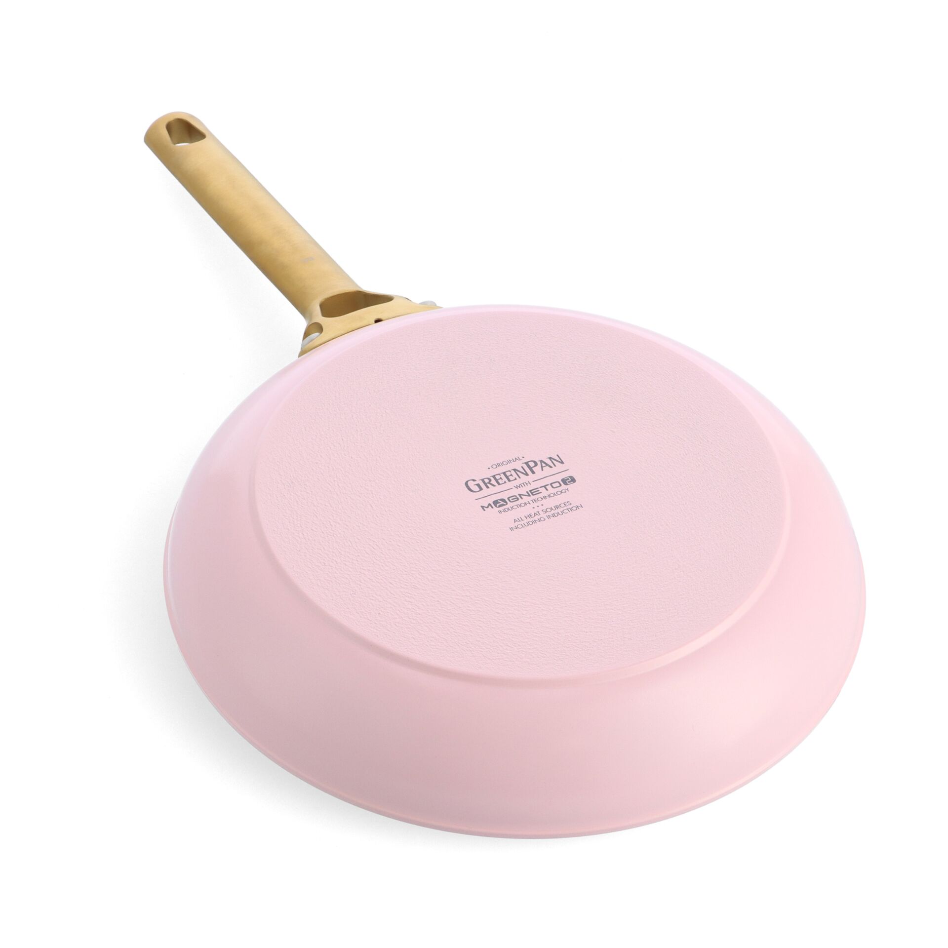 Pfanne, Bratpfanne, Rosa Pfanne, Holzgriff, Gusseiserne?