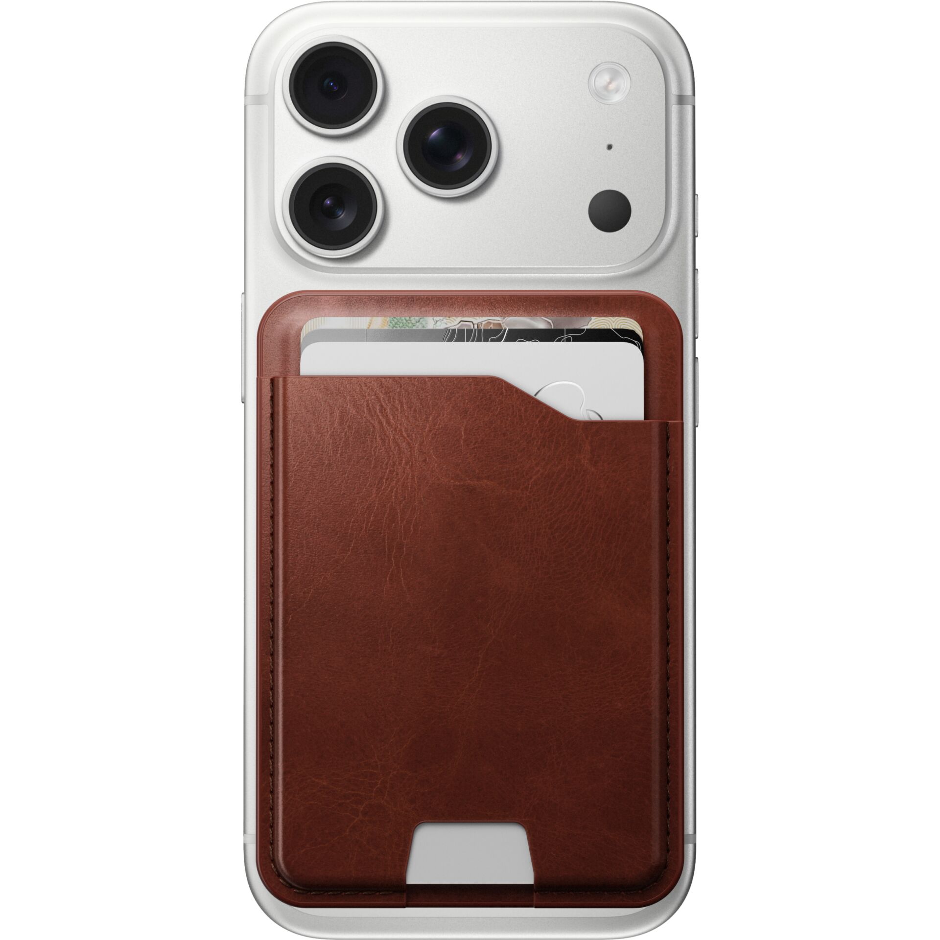 Hülle, Brieftaschenhülle, Kartenfach, Lederoptik, iPhone Rückseite