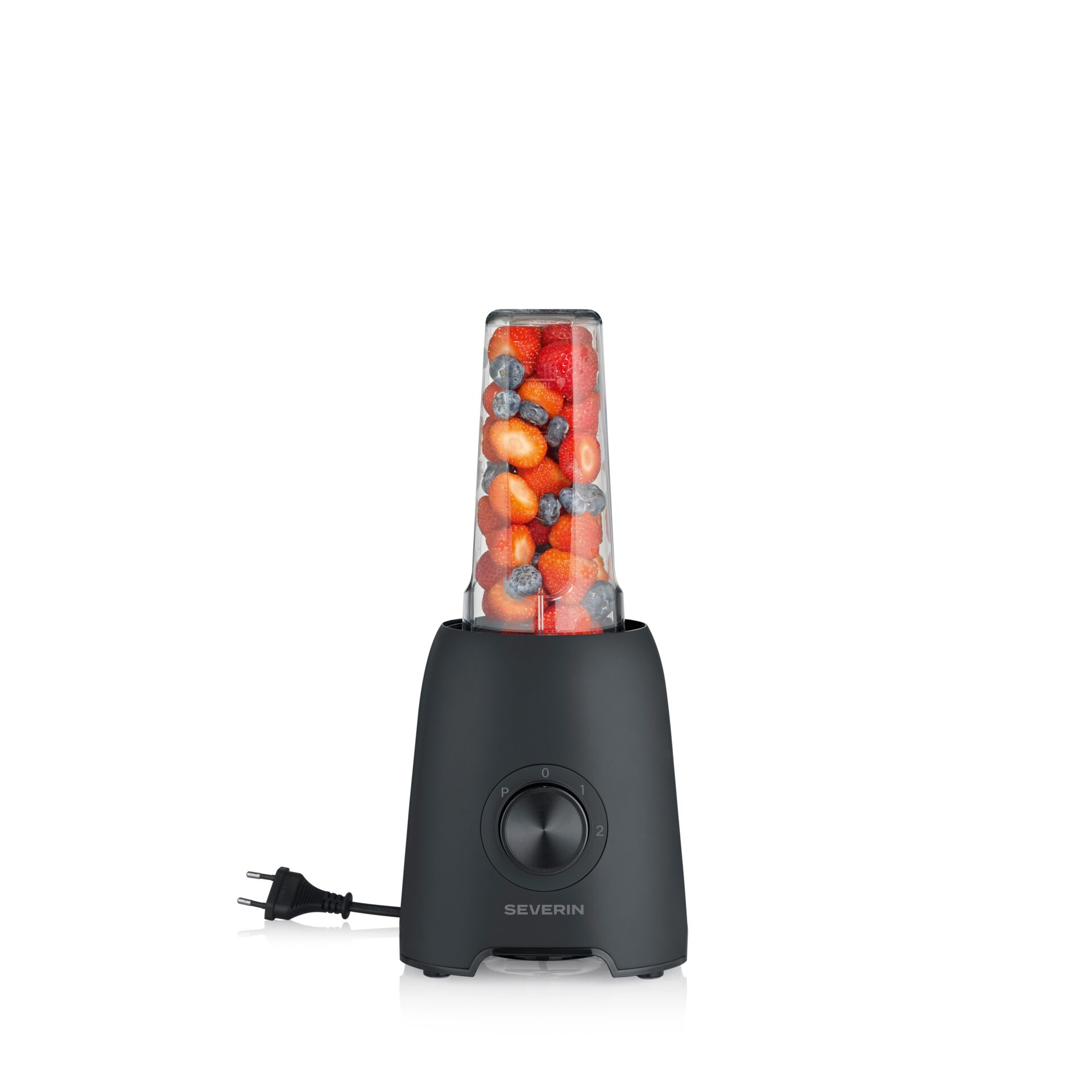 Standmixer, Smoothie-Mixer, Schwarz, Mixbehälter, Drehregler