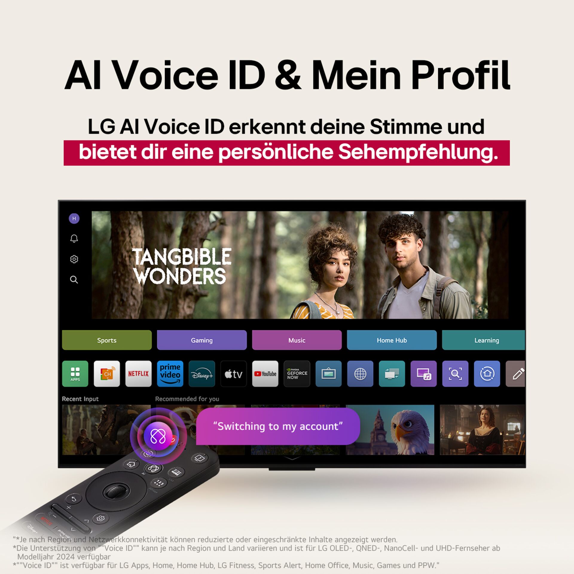TV, Smart TV, Fernseher, Fernbedienung, Apps