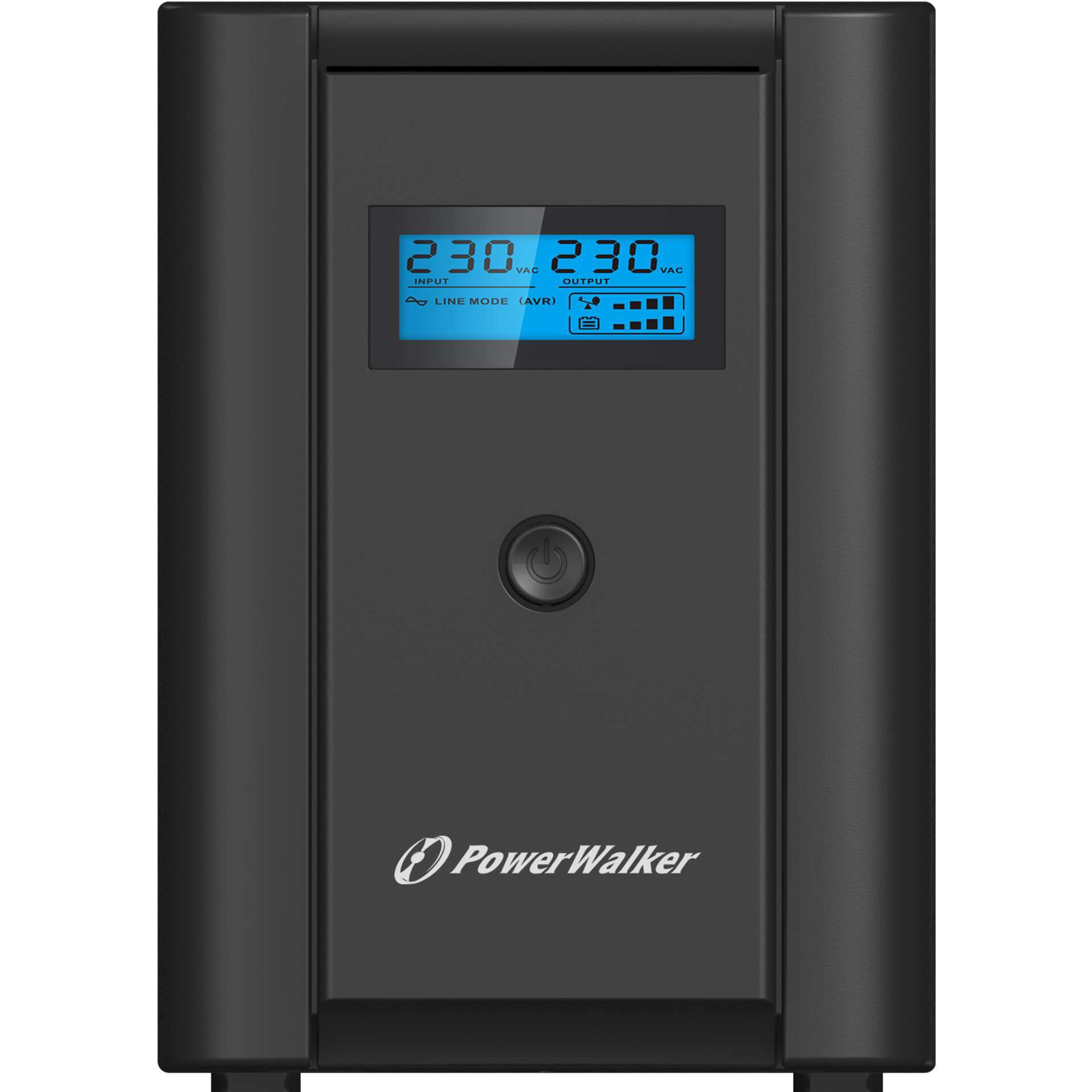 USV, PowerWalker, Online UPS, Anzeige blau, Netzschalter