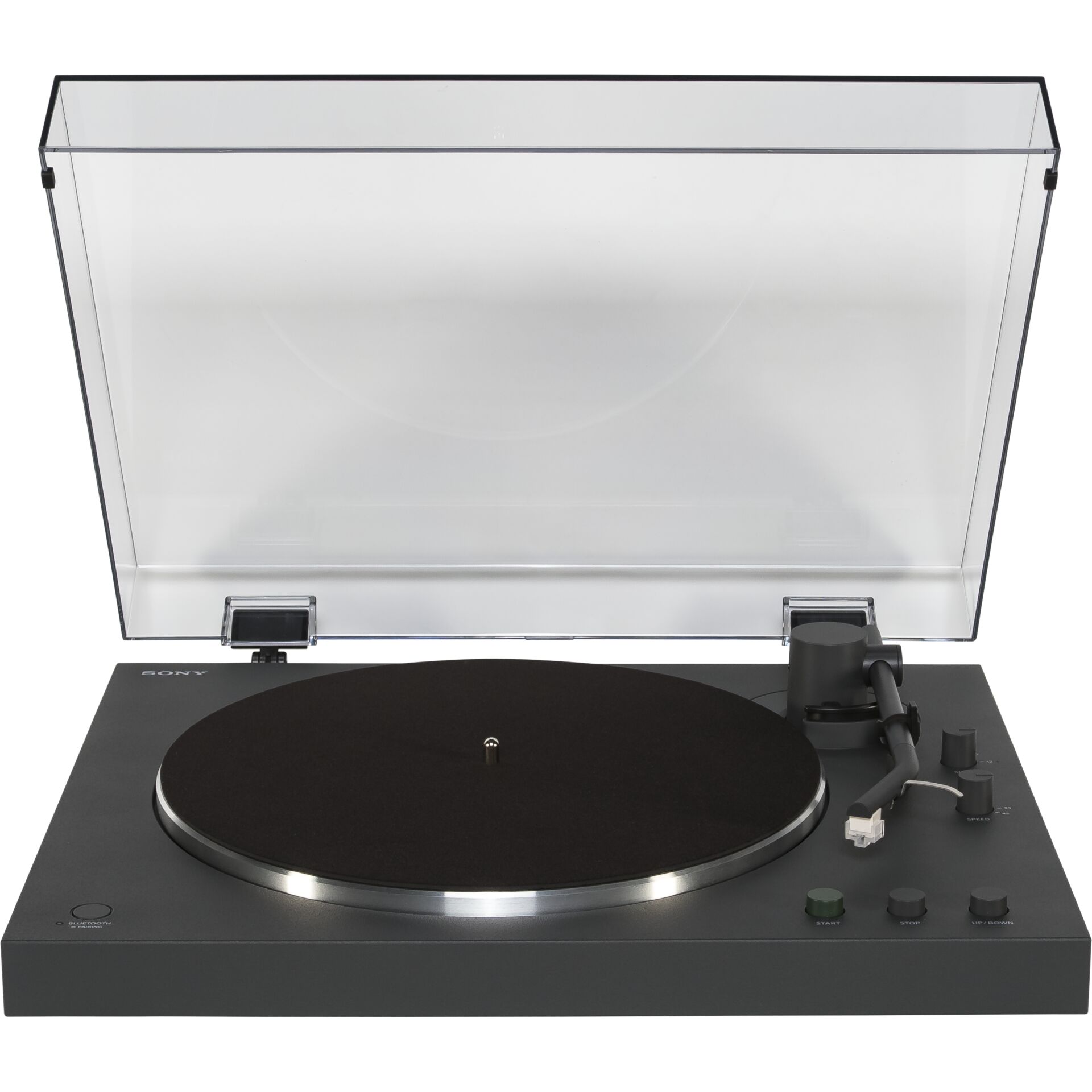 Plattenspieler, Turntable, Vinyl, Schwarz, Kontrollknöpfe