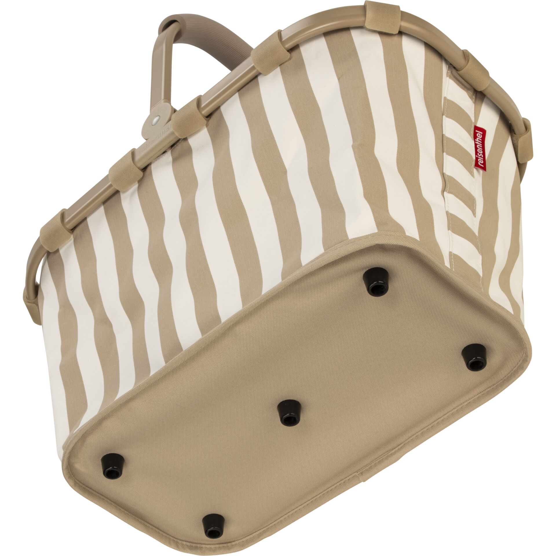 Tragetasche, Babywagenkorb, Streifenmuster, Beige, Faltbar