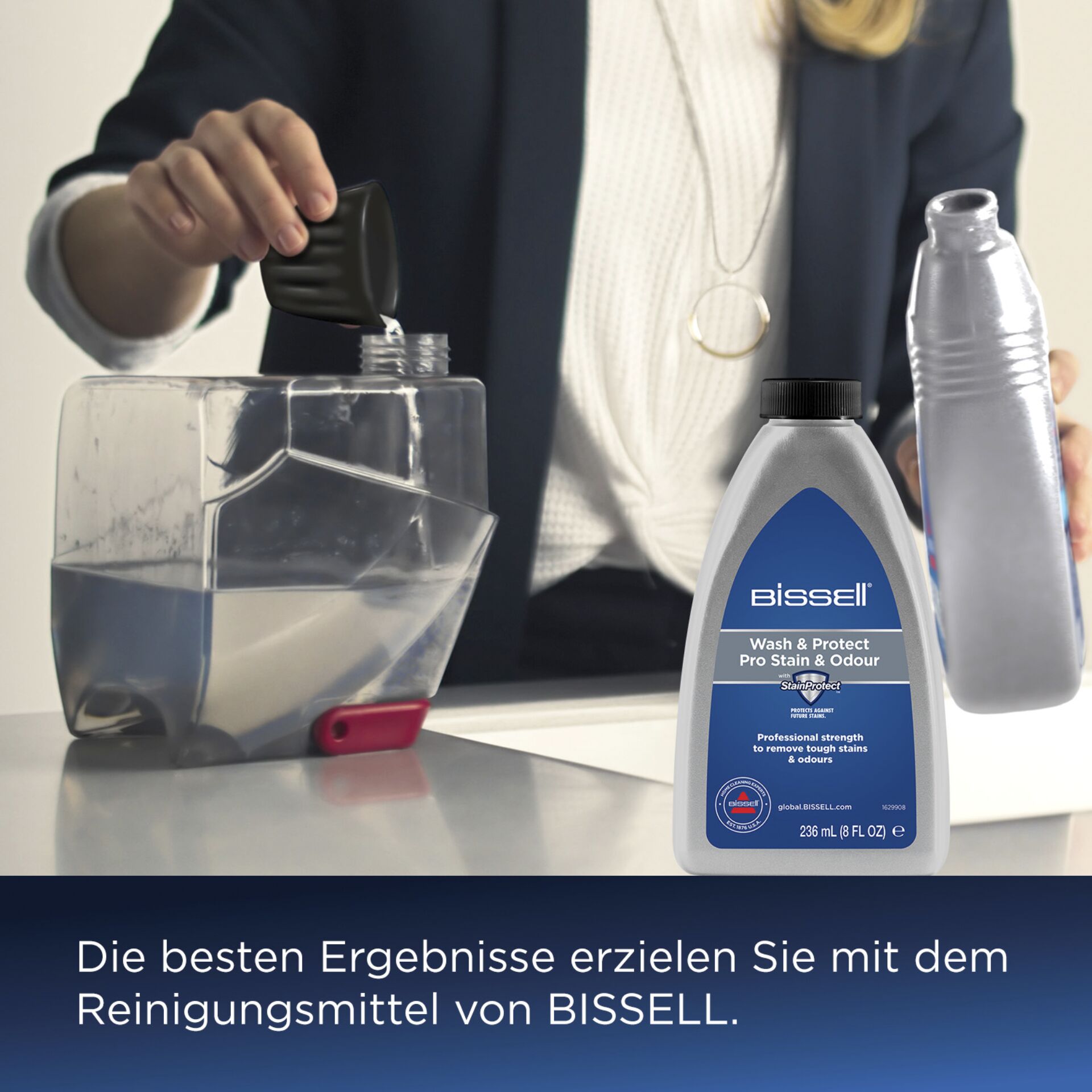 Flasche, Person, Reinigen
