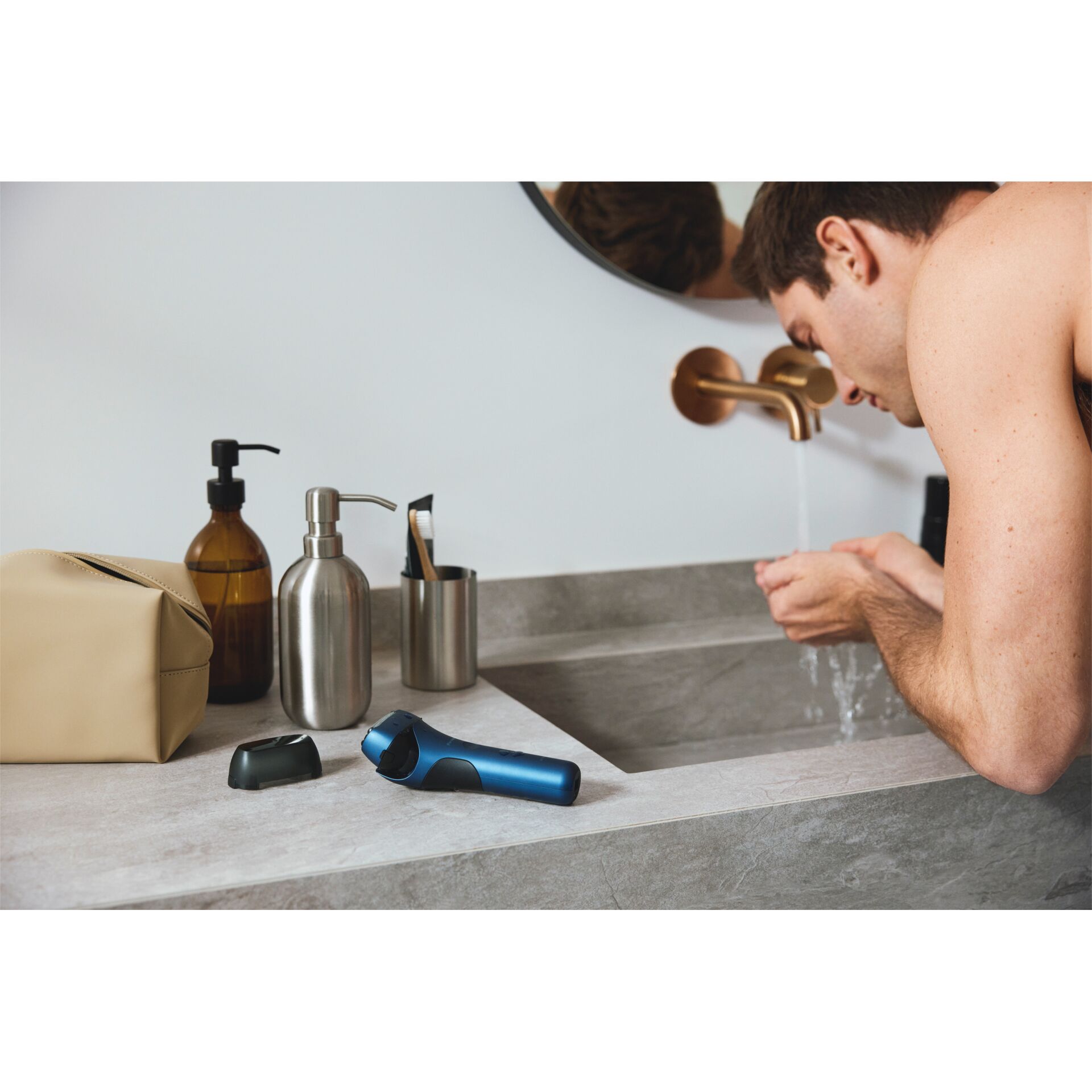 Elektrischer Rasierer, Bluetooth-Rasierer, Badezimmer-Accessoires, Reise-Set, Rasierer-Zubehör