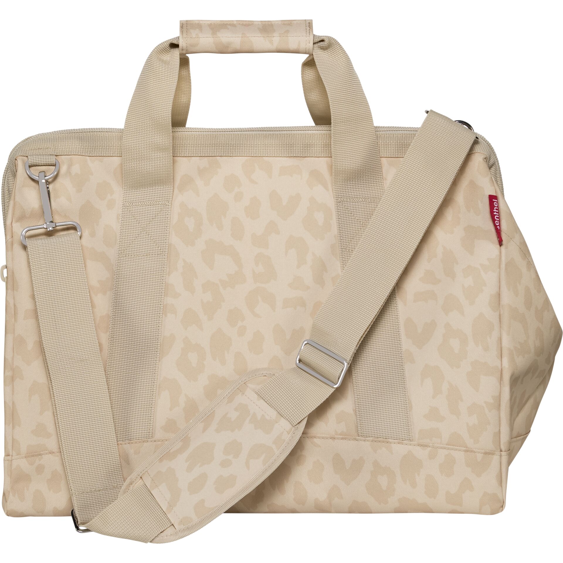 Tasche, Schultertasche, Leopardenmuster, Beige, Crossbodyriemen