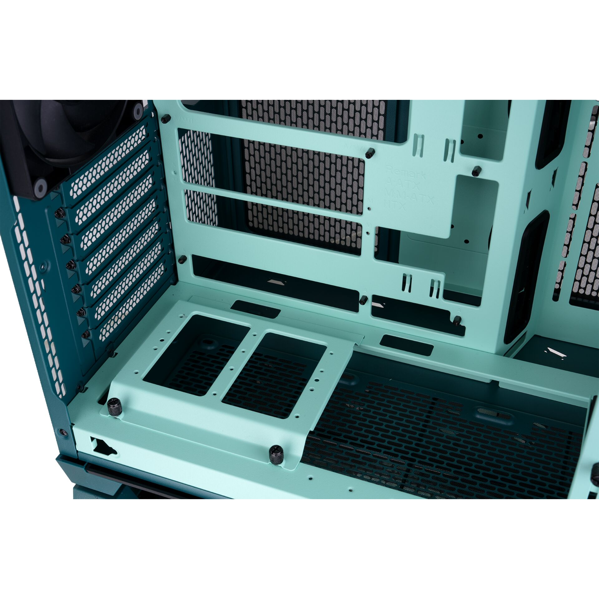 PC-Gehäuse, Mid-Tower, Mesh-Design, Türseitig belüftet, Mintgrün