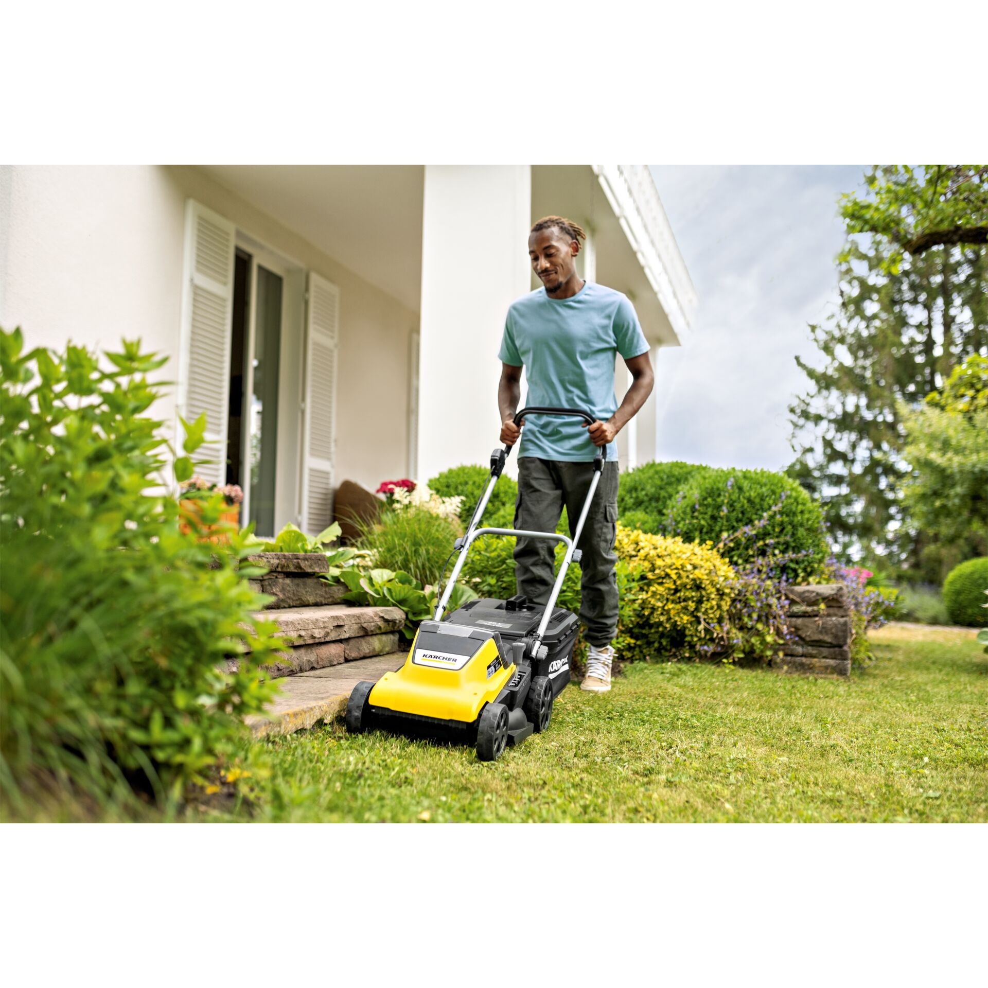 Gras, Rasen, Gerät, Rasenmäher, Rasen mähen