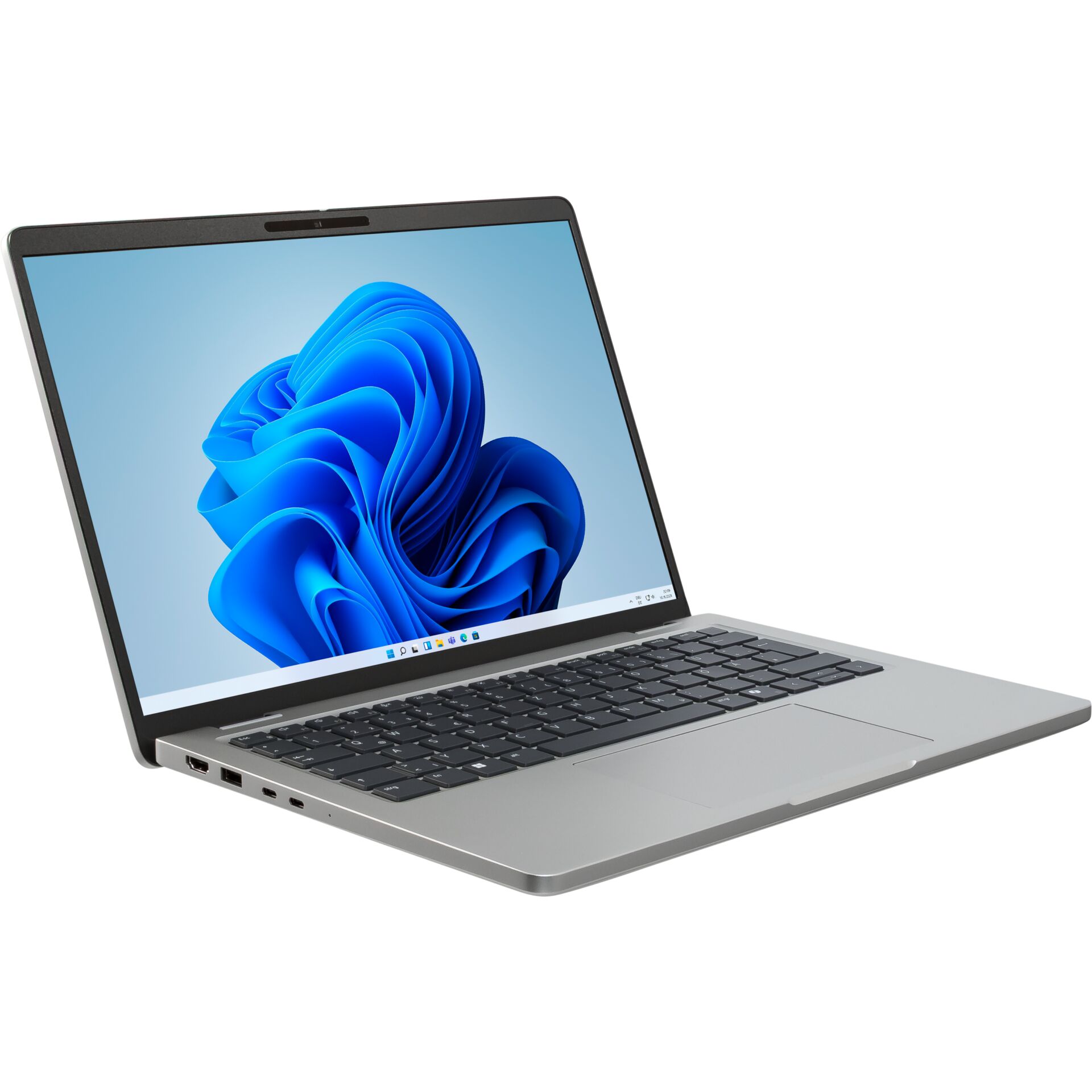 Laptop, Silberfarben, Windows 11, Schwarze Tastatur, Touchpad