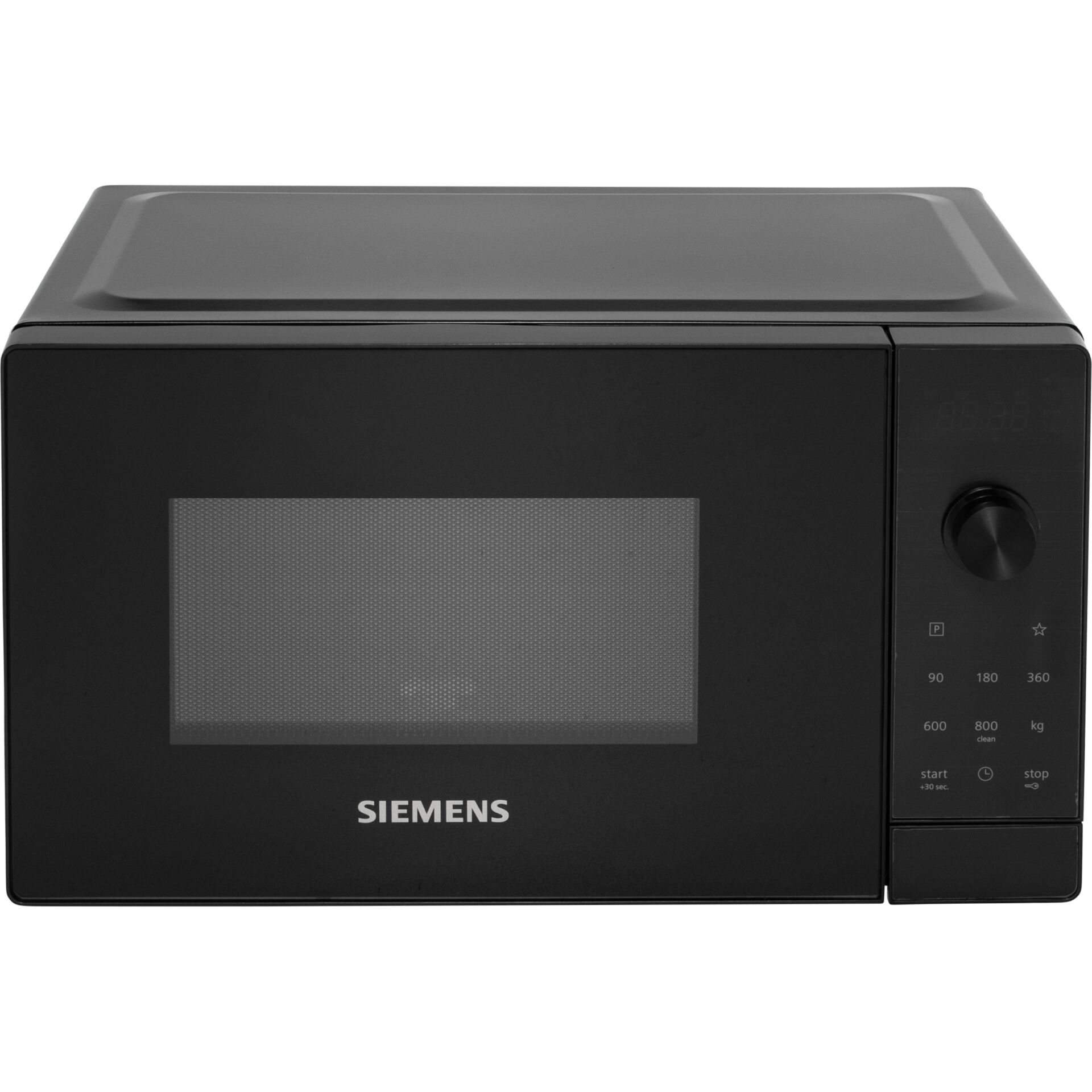 Mikroonde, Mikrowelle, Schwarz, Digitaluhr, Siemens, Mikrowelle, Küchengerät, Schwarz, Größe klein, Drehknopf