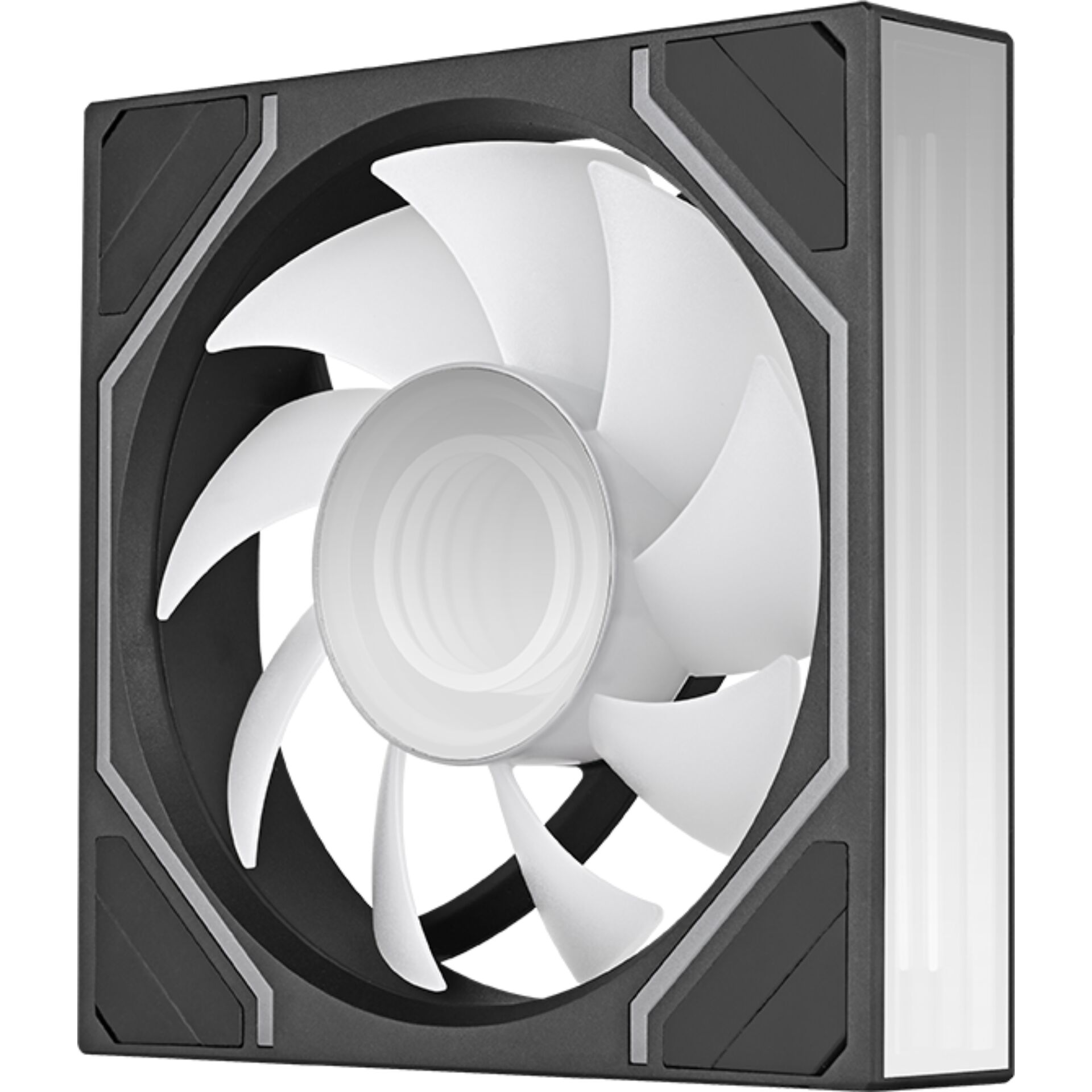 Computer-Lüfter, Gehäuselüfter, Kühlungslüfter, Weißer Flügel-Lüfter, Ventilator