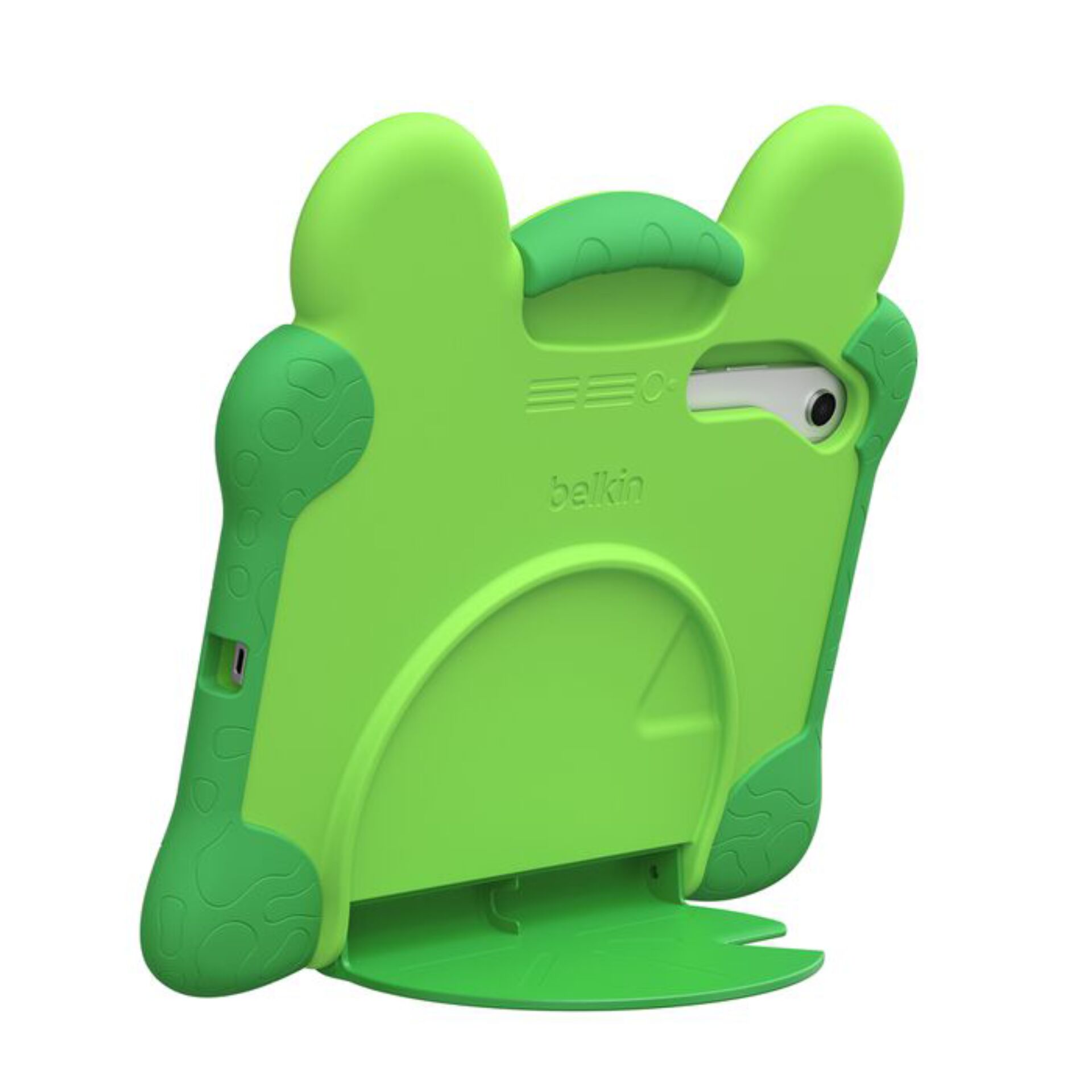 Kinder-Tablet Hülle, Grün, Frosch-Design, Stoßfest, Kabel-/Stativhalterung
