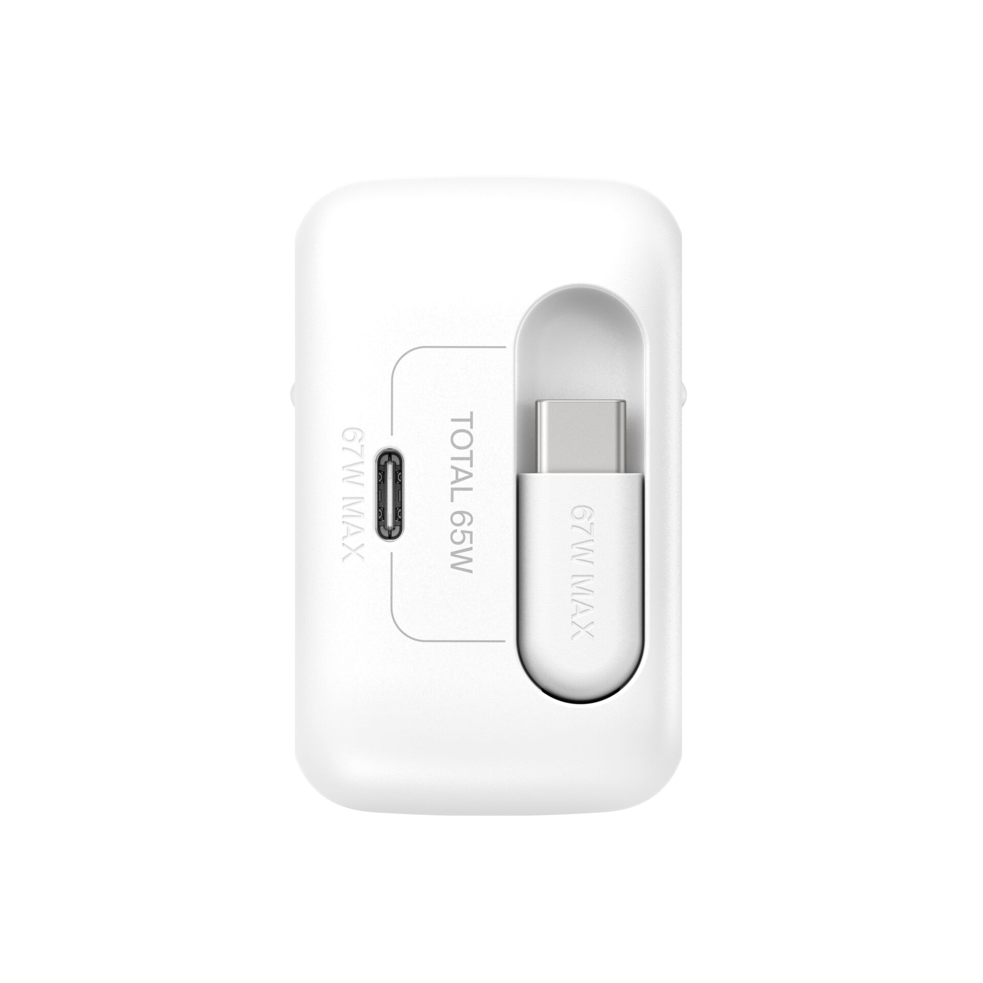 USB-C, Adapter, Weiß, USB, Port