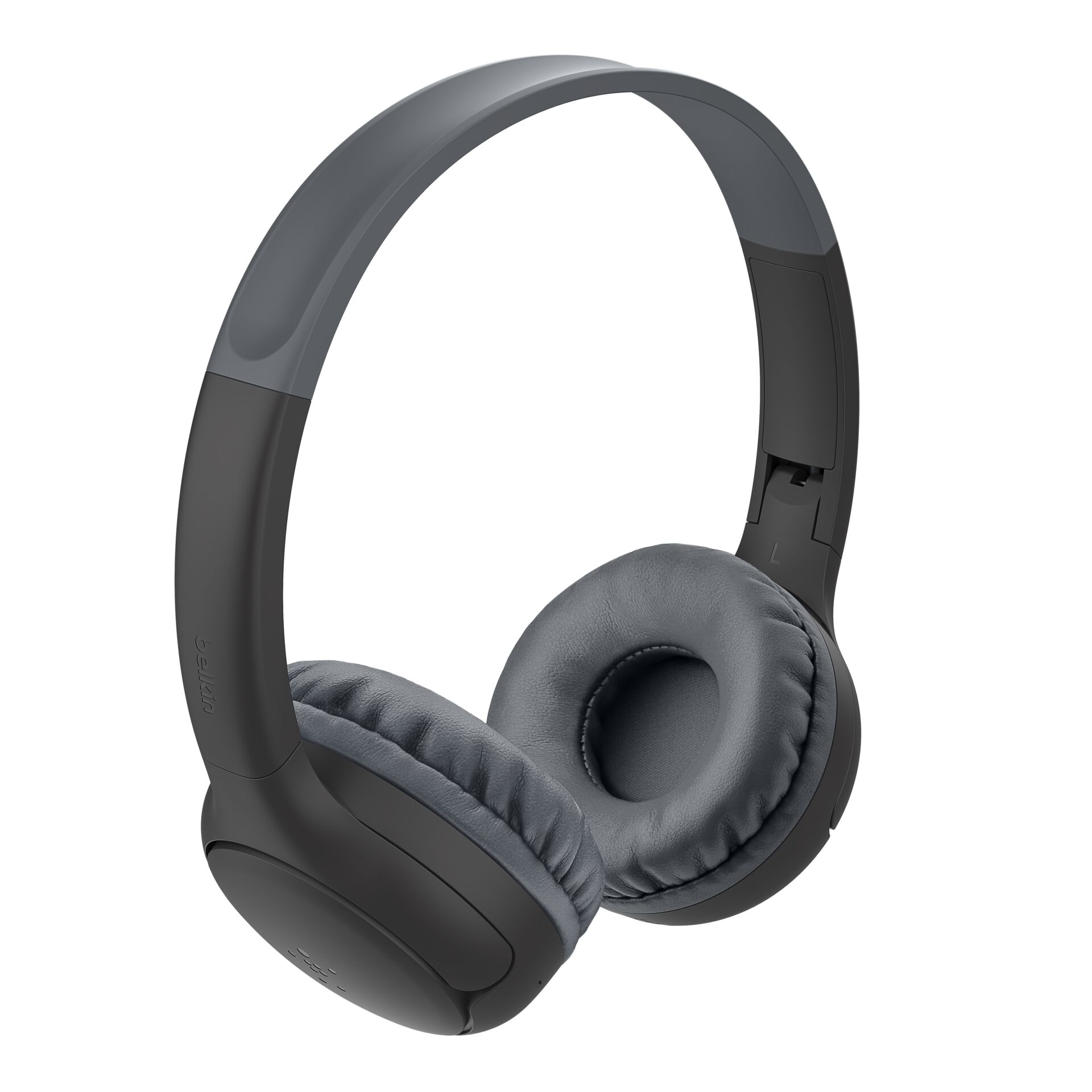 kopfhörer, over-ear, dunkelgrau, gummierte ohrenpads, kabellos