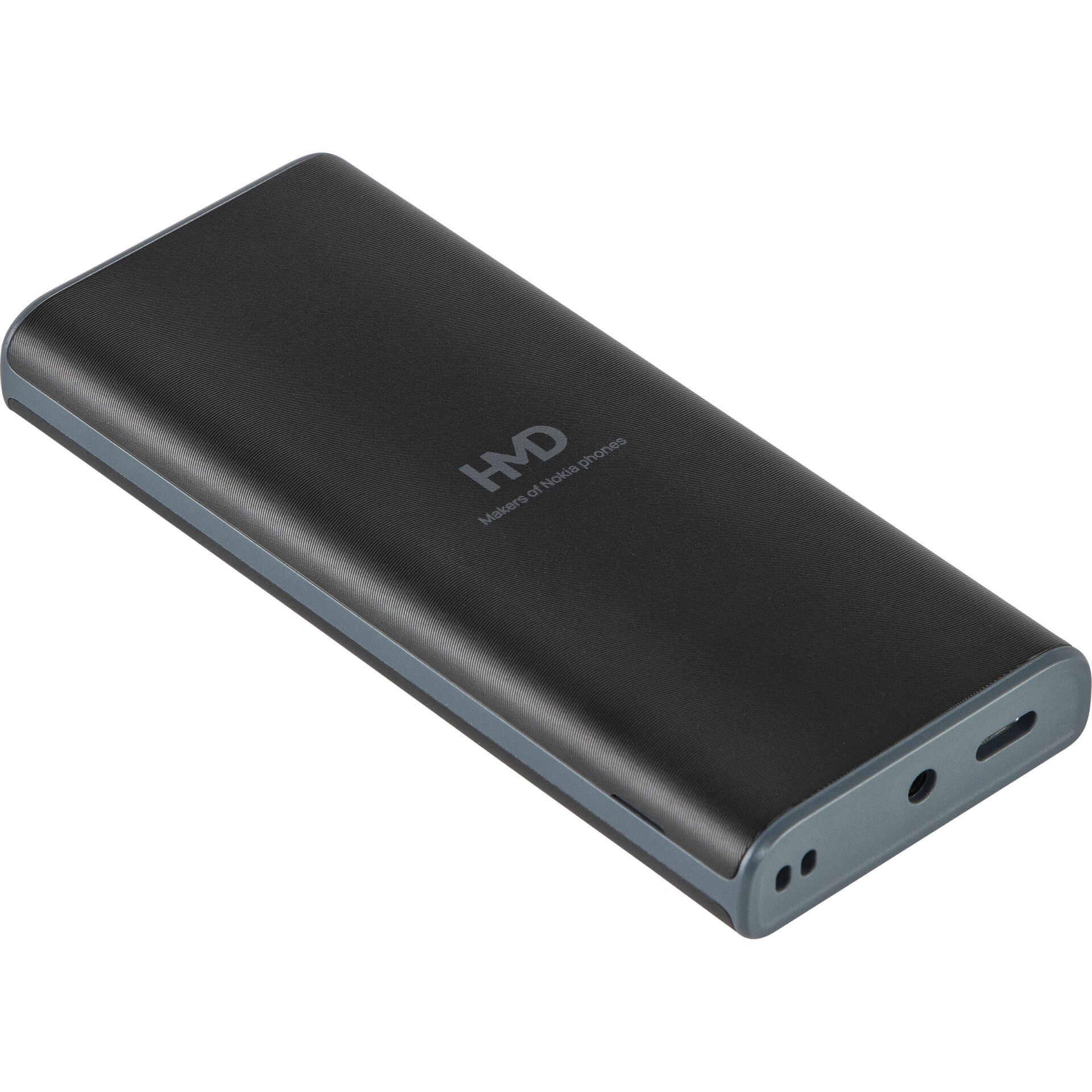 Powerbank, Externe Batterie, Tragbarer Akku, USB-C, Dunkelgrau