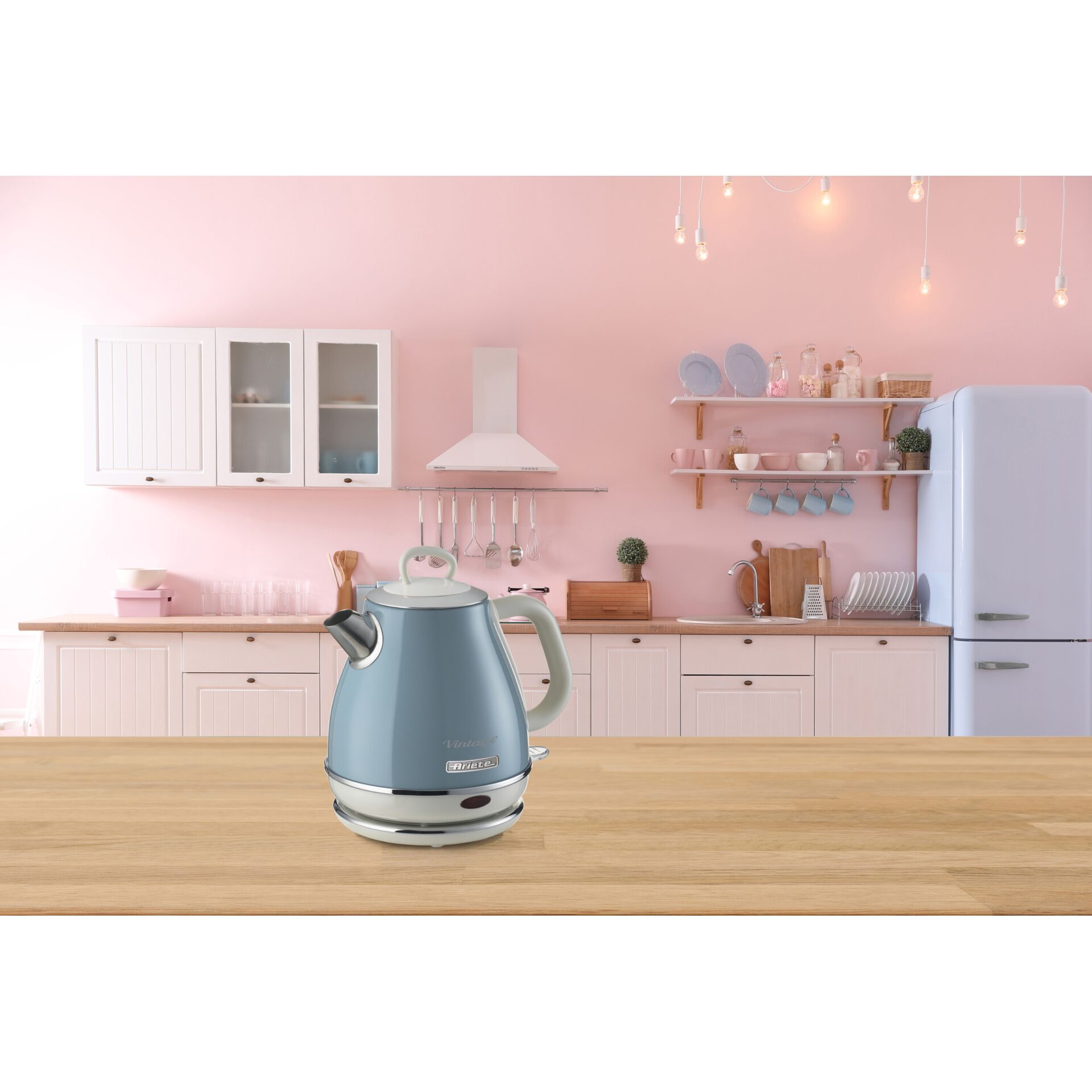 Kessel, Kaffeemaschine?, Elektrischer Wasserkocher, Blauer Wasserkocher, Küchengerät