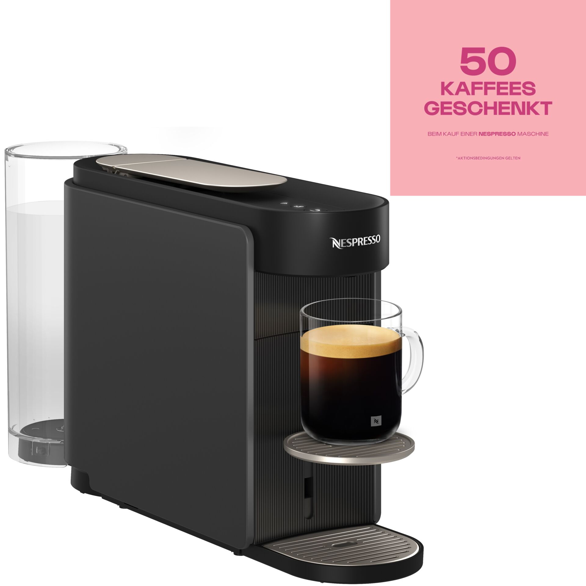 Kaffeemaschine, Espresso, Maschine, Milchschaumbehälter, Einzelportionen, Kaffeemaschine, Kapselmaschine, Espresso, Schwarz, Kaffeeausgabe, Kaffeemaschine, Espressomaschine, Nespresso, Schwarz, Kaffeeausgabe