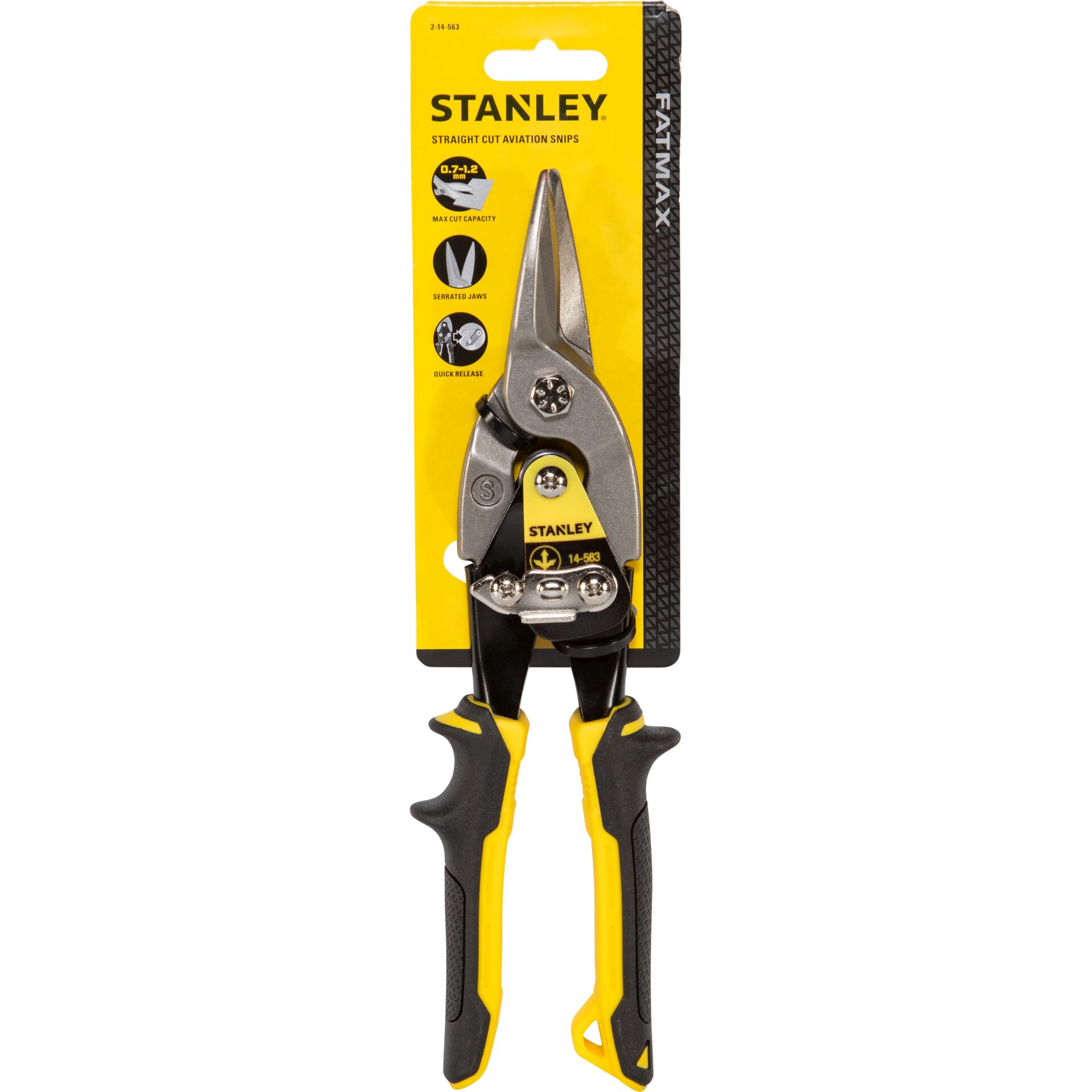 Schneidwerkzeug, Aviation Snips, Stahl, Gelb Schwarz, Spitzschere