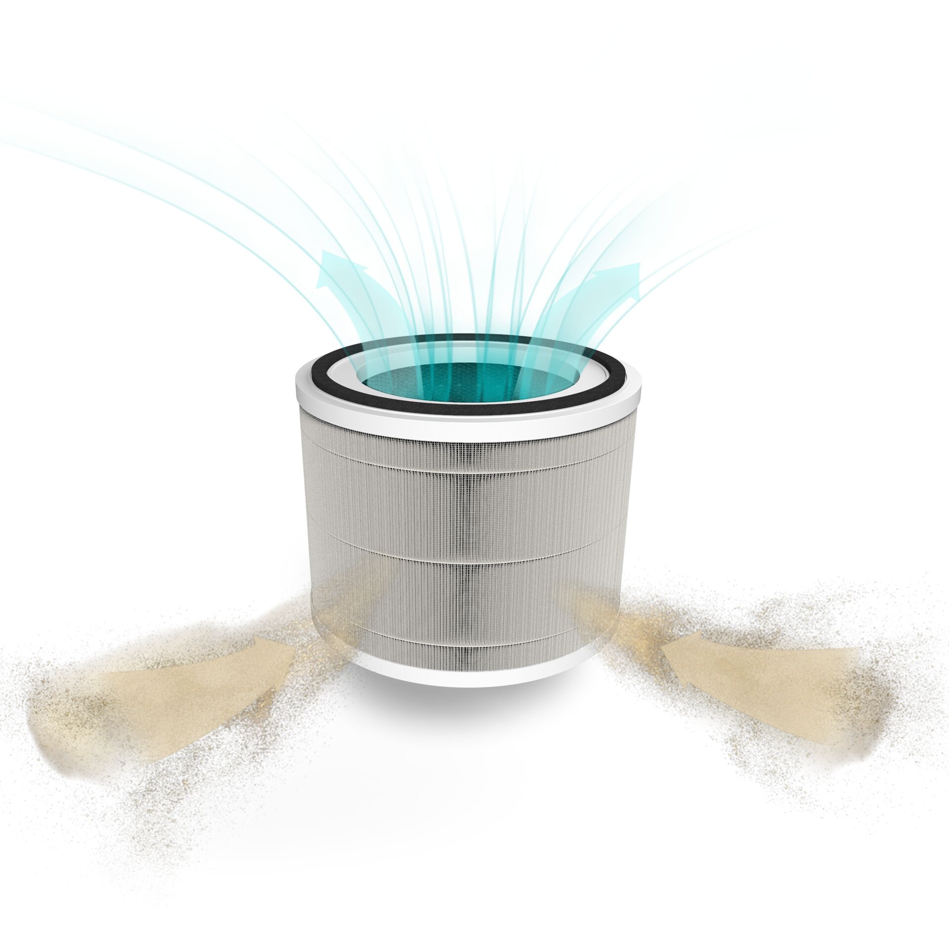 Luftreiniger-Filter, Filterkassette, Kohlefilter, Blechfilter, Luftreinigung