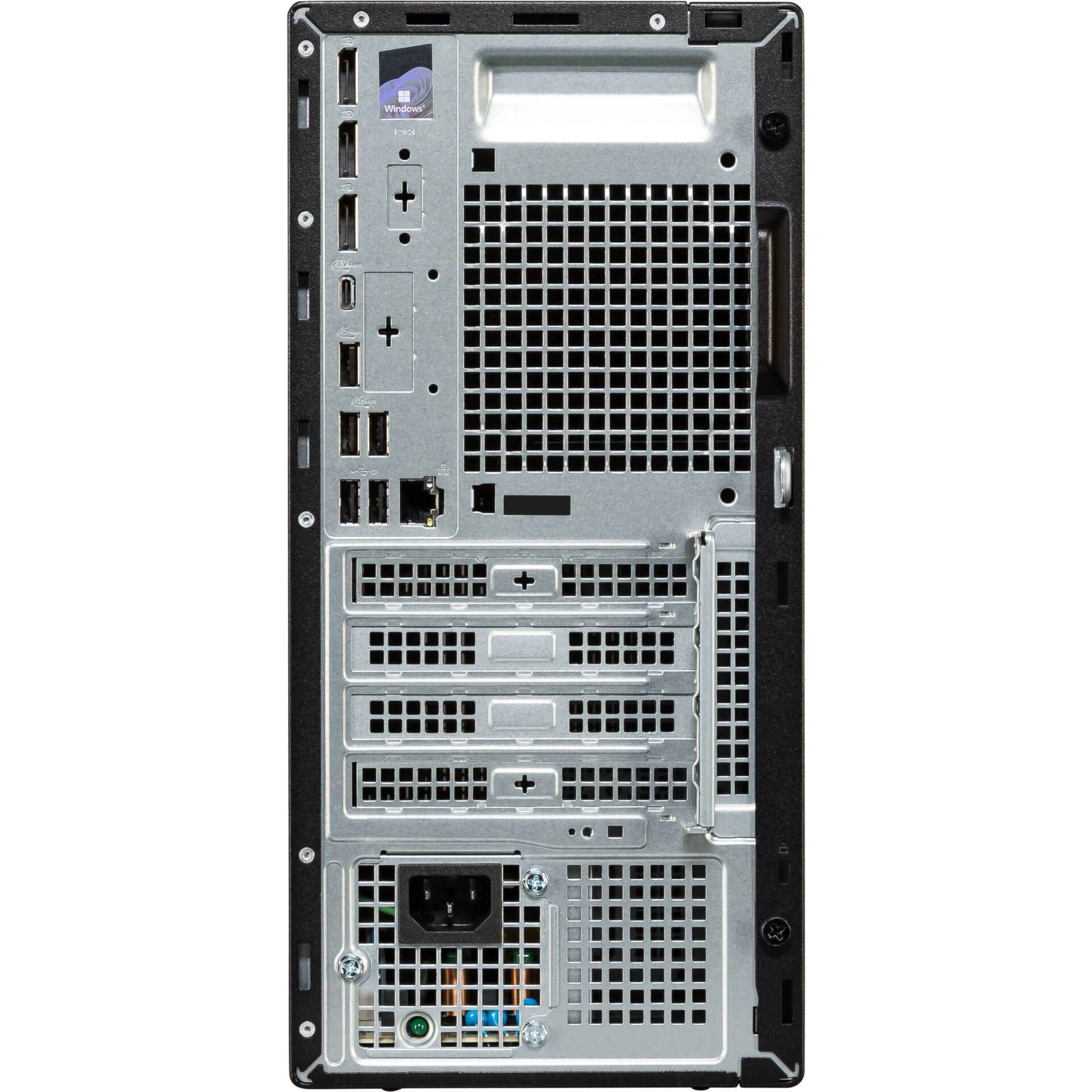 Server, Rückseite, PCIe-Steckplätze, Netzteil, Belüftung