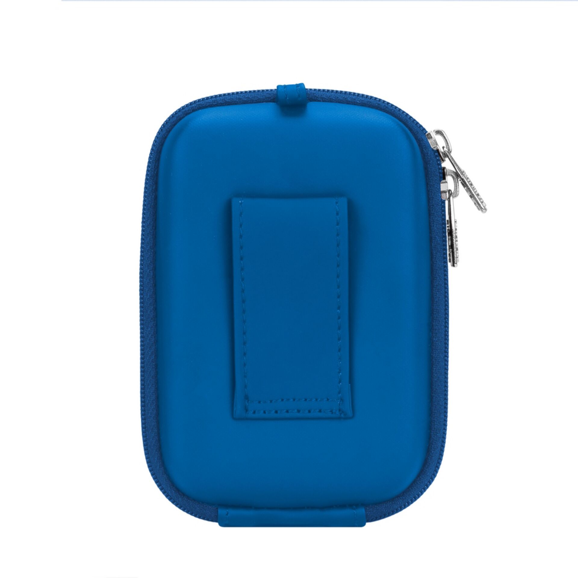 Reißverschlussetui, Blau, Gürtelschlaufe, Kompakt, Kunststoff