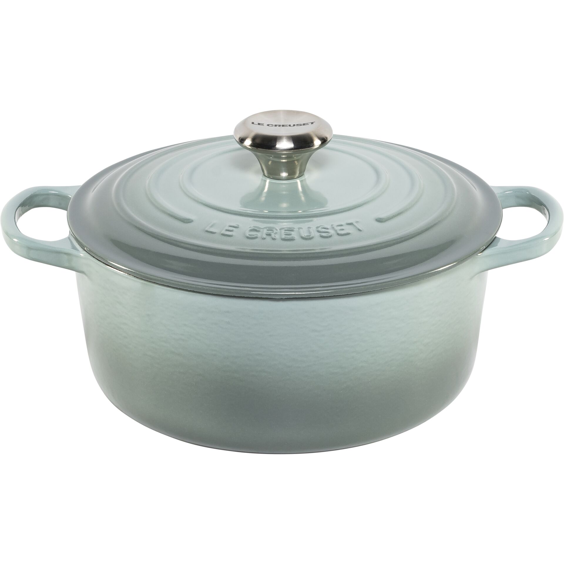 Le Creuset Signature Bräter  rund 24 cm sea salt