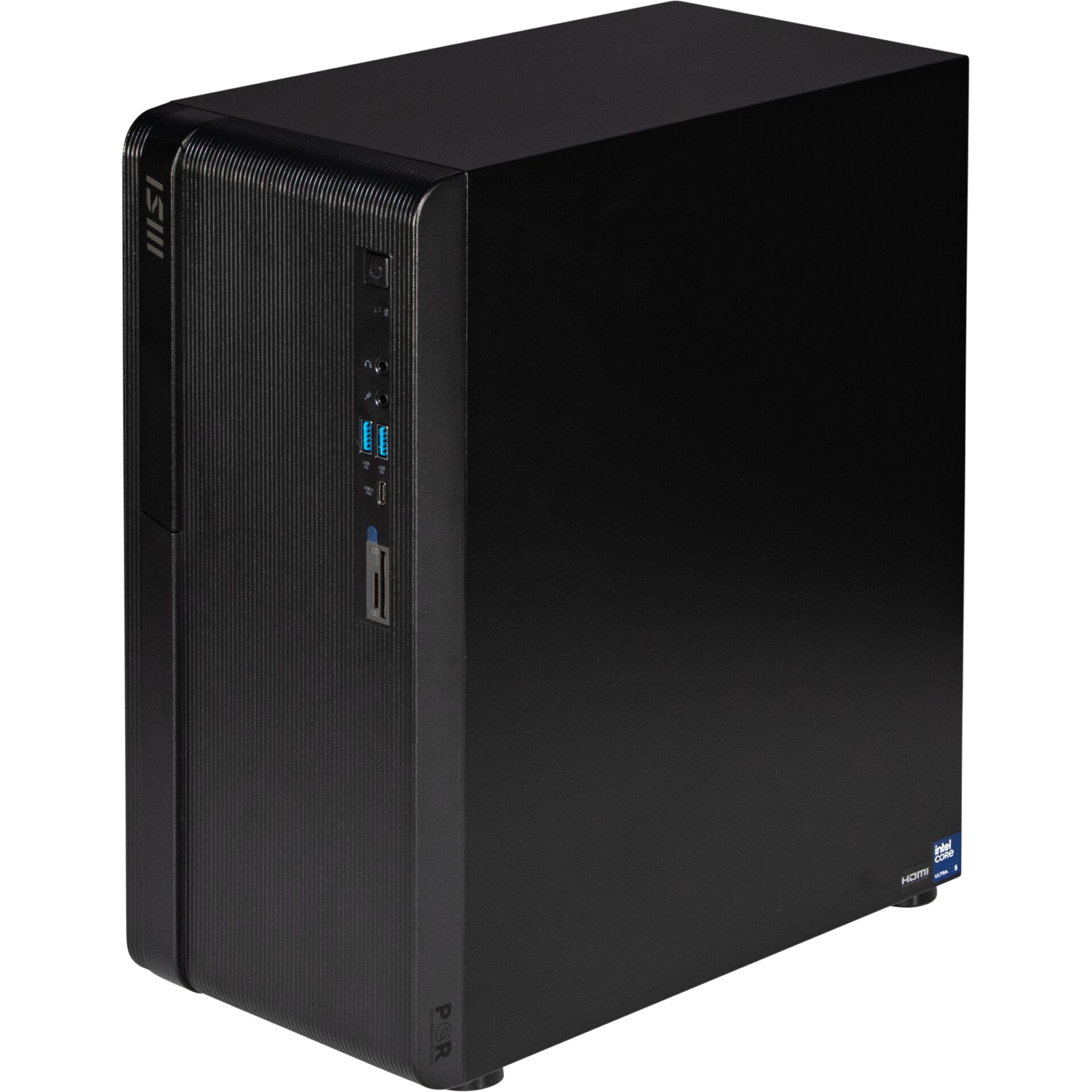 Desktop-PC, Computergehäuse, schwarz, USB-Anschlüsse, Kartenleser