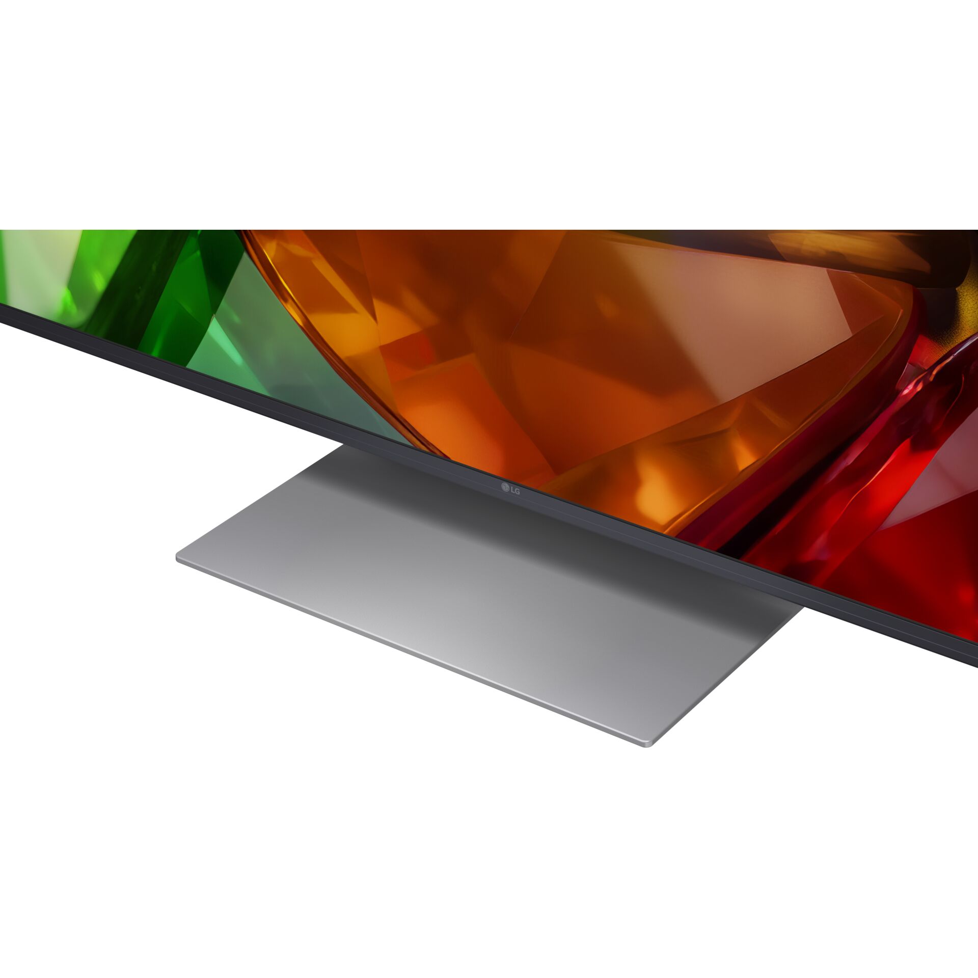 monitor, oled, ultra-thin, stand, silver