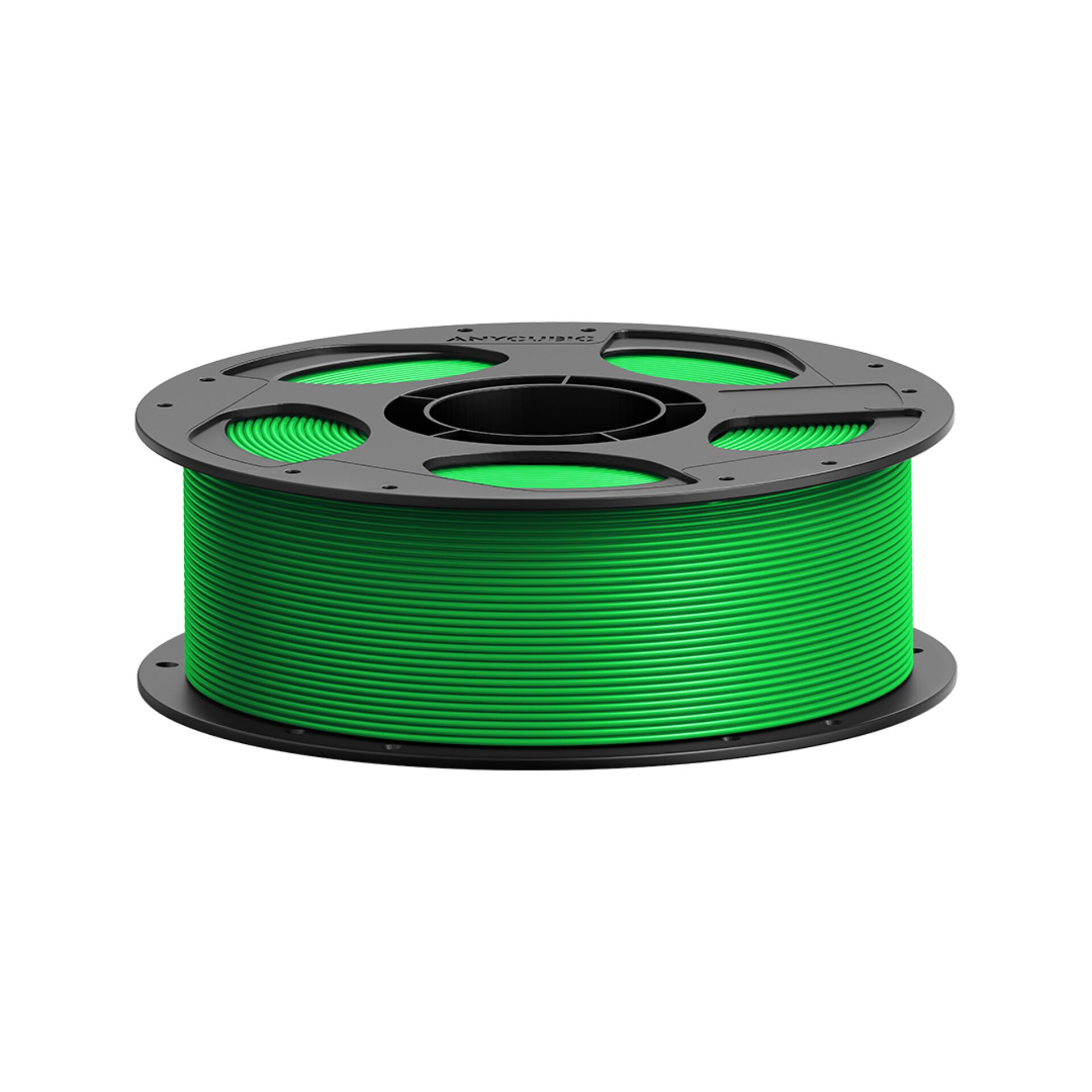 3D-Druck-Filament, PLA-Filament, grünes Filament, Spule, Filamentenspule