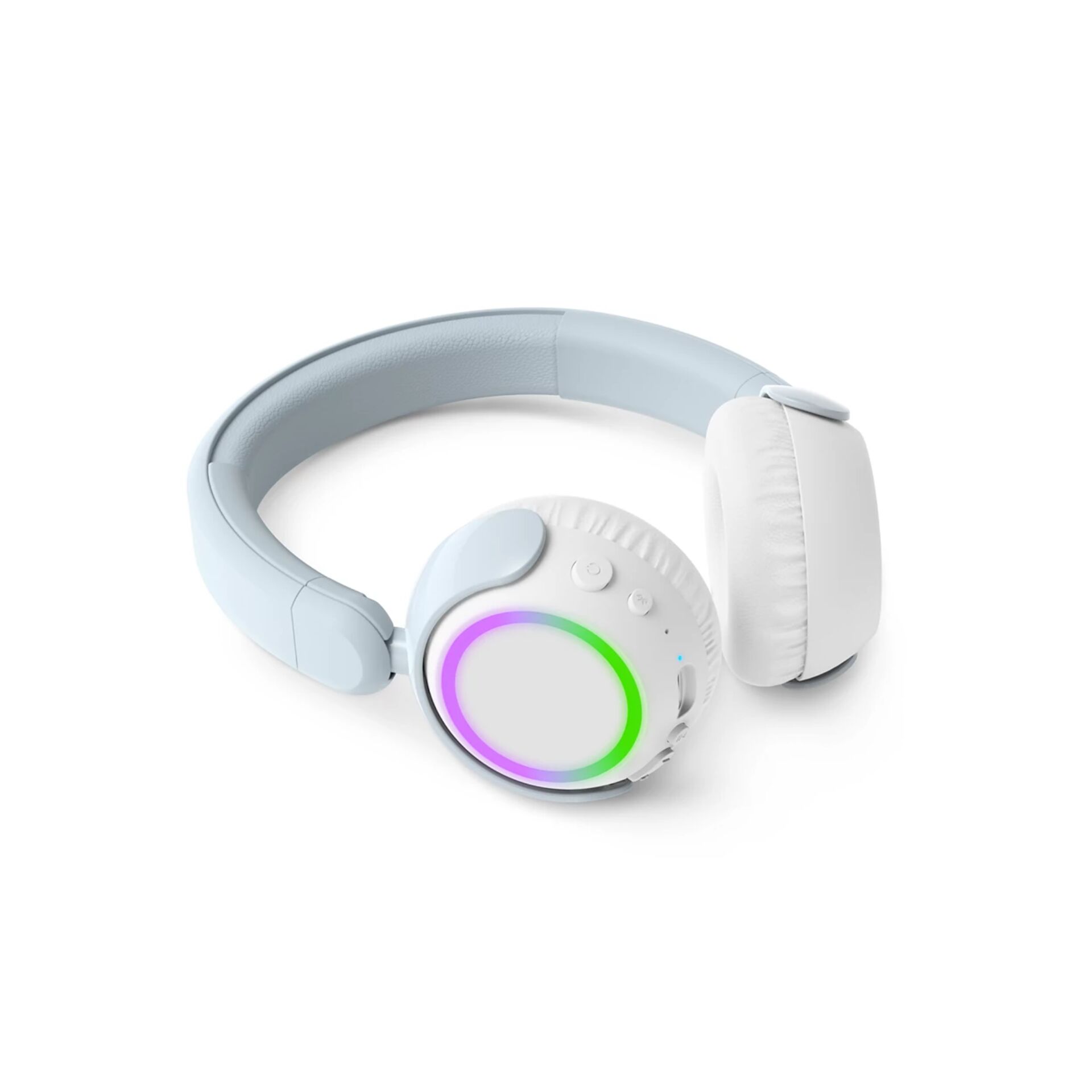 Kopfhörer, Over-Ear, RGB-Beleuchtung, Kunststoff, weiß