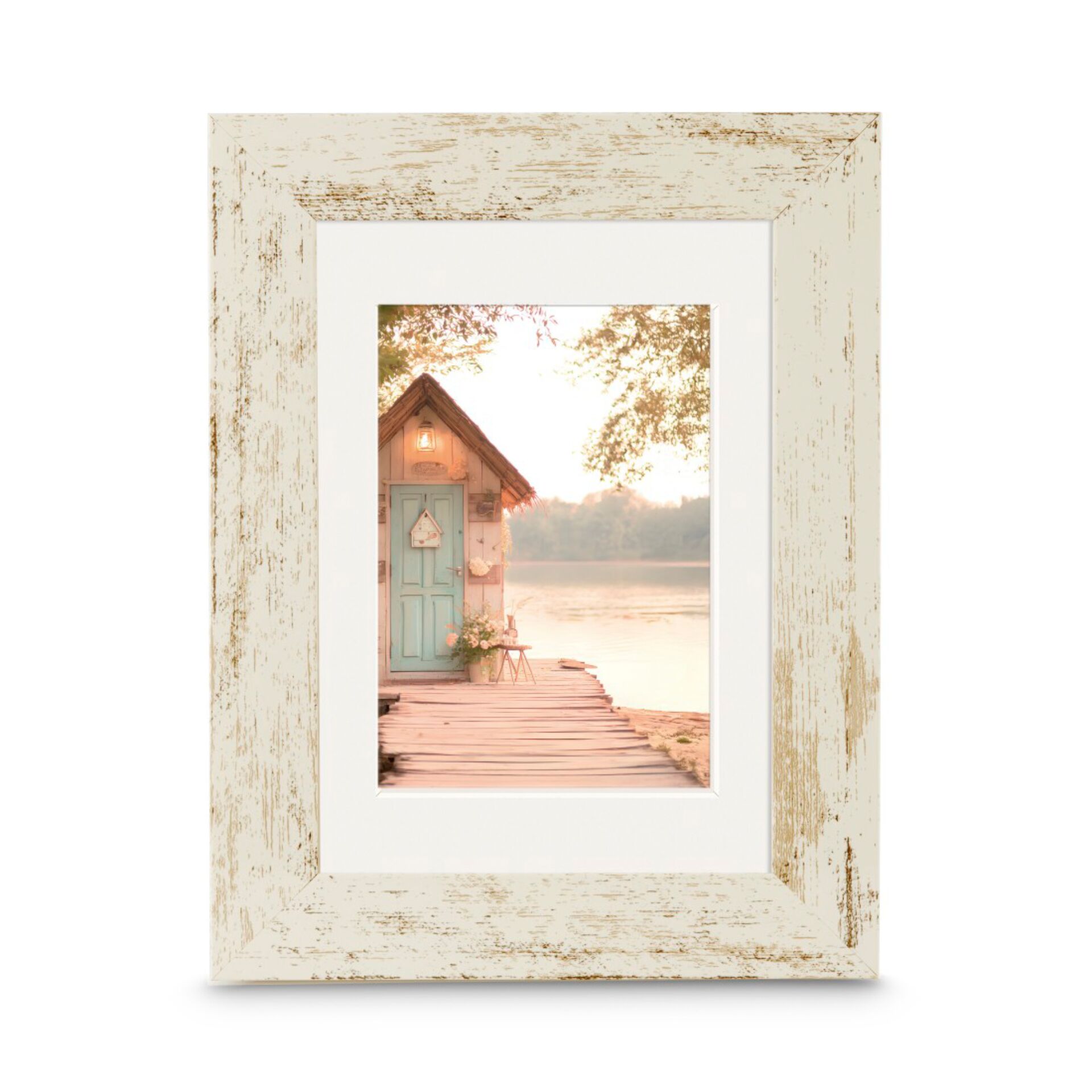 Hama Cottage Altweiß       13x18  Kunstst.inkl.Passepartout 193344