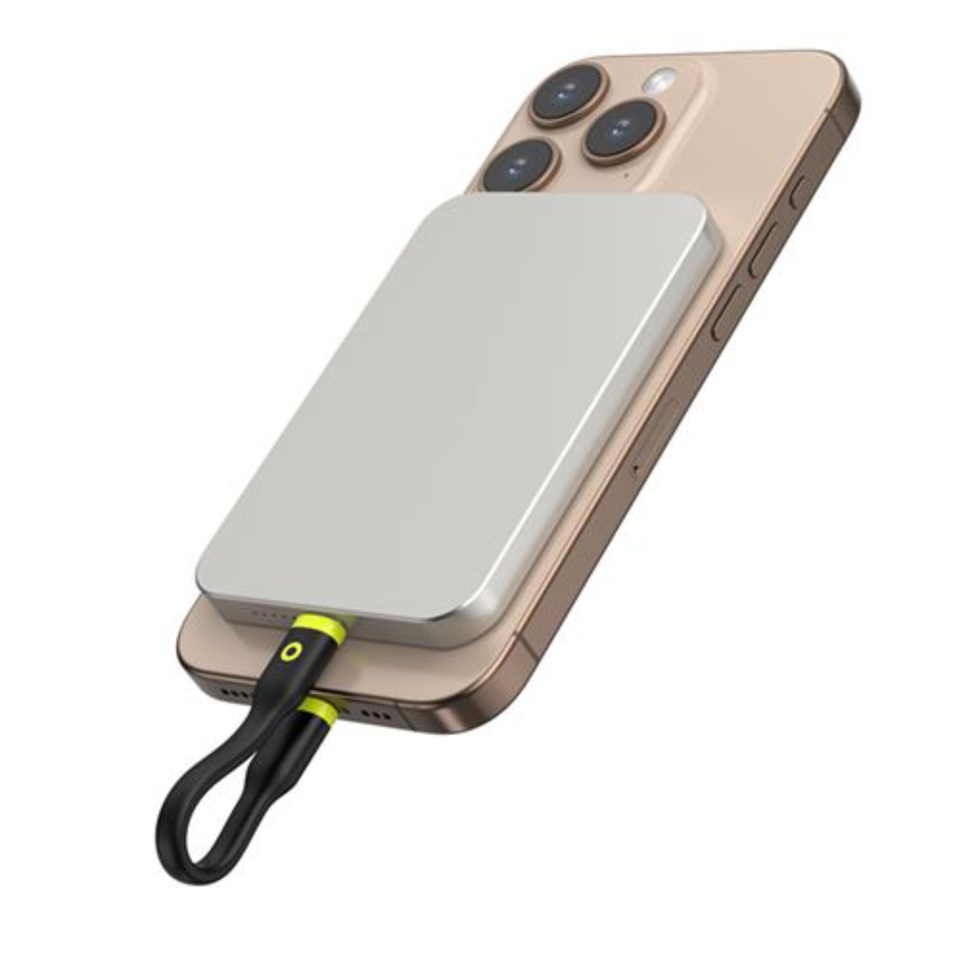 Magnetische Powerbank, Kabelloses Ladegerät, Rückseite Ladegerät, Telefonakku, iPhone Zubehör
