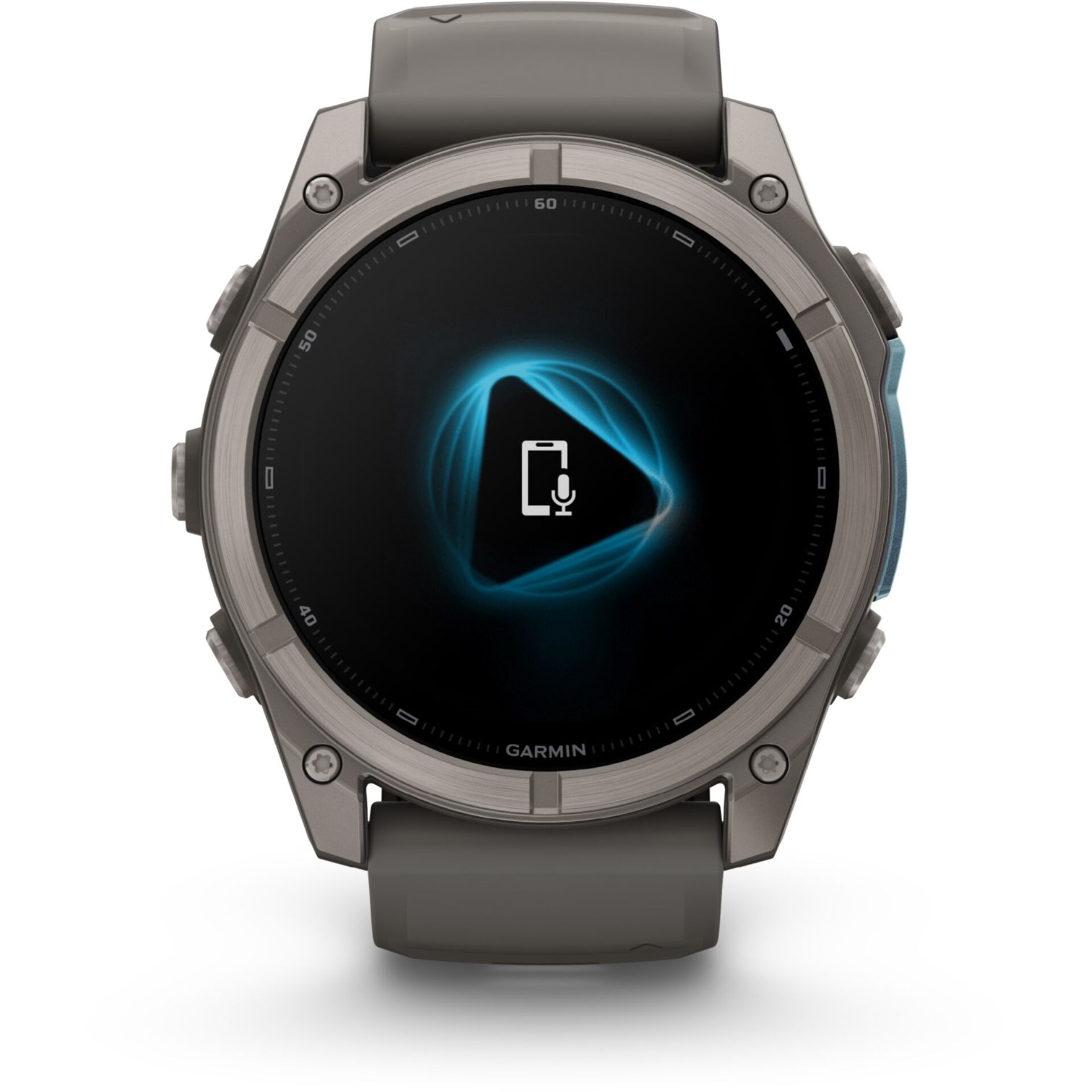 Smartwatch, Garmin, Touchscreen, Metall, Grau