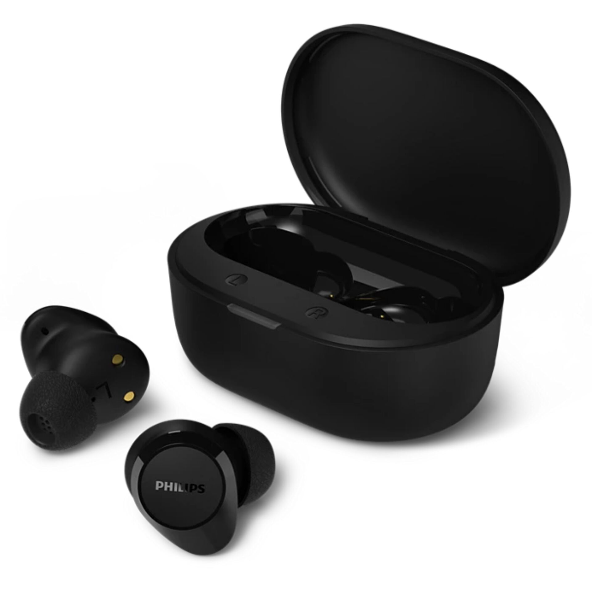 Kopfhörer, In-Ear, Bluetooth, Schwarz, Ladecase