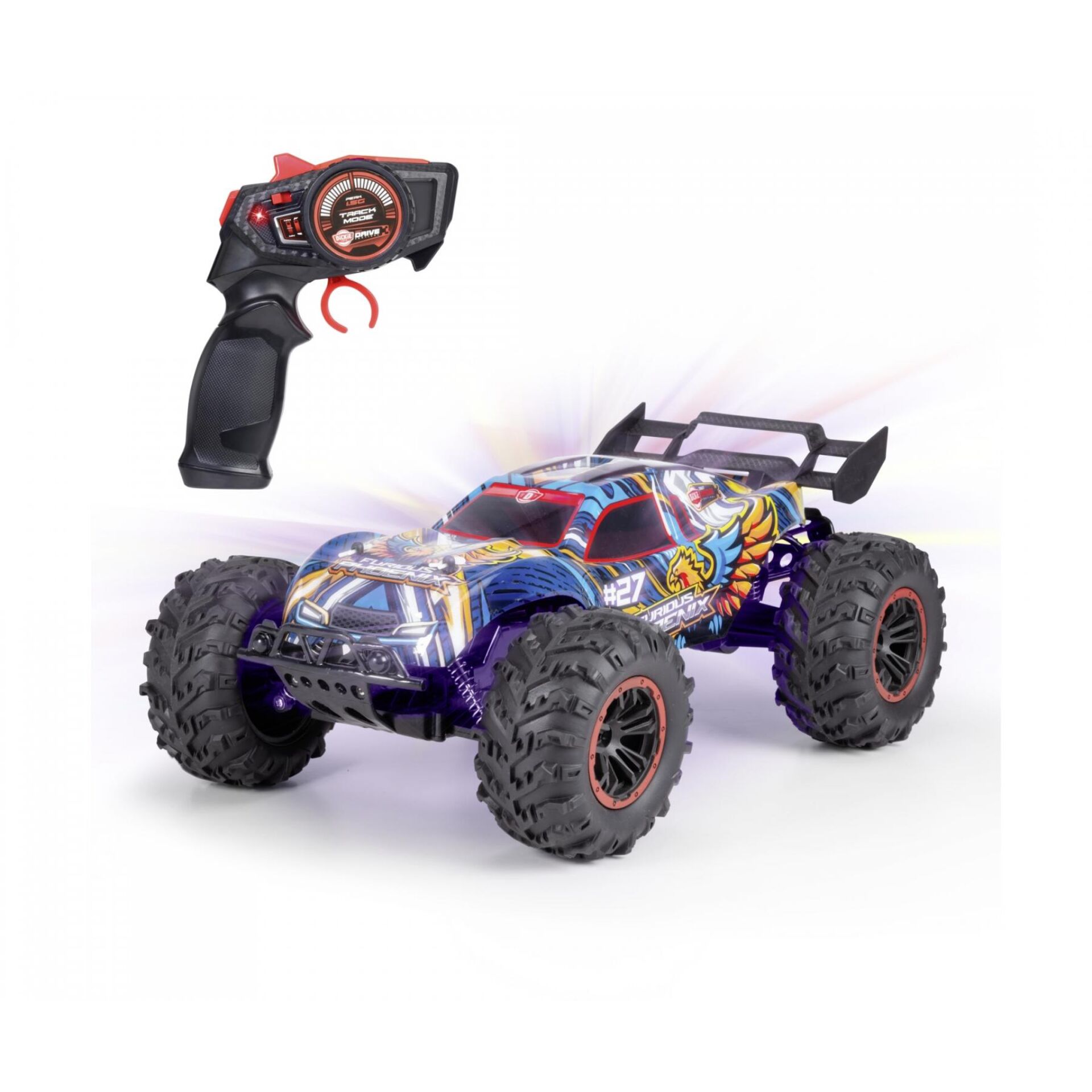 RC Auto, Monstertruck, Fernsteuerung, Off-Road, Buntes Design