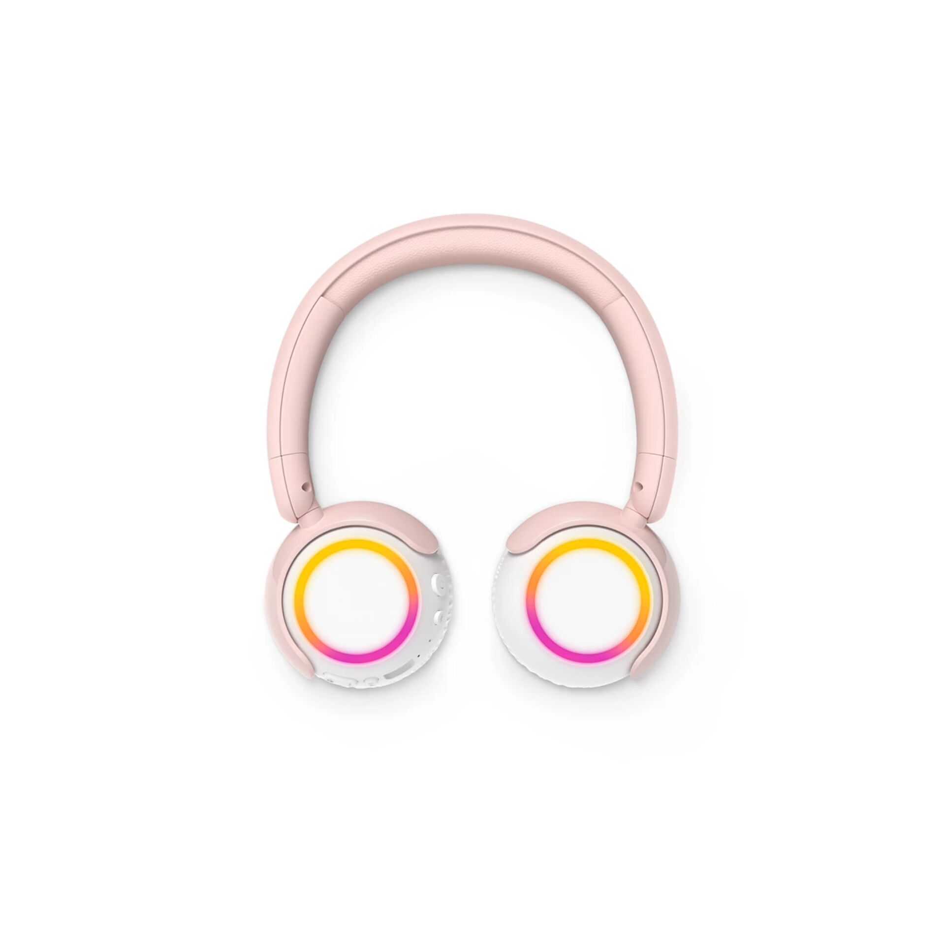 kopfhörer, over-ear, pink, LED-licht, kabellos