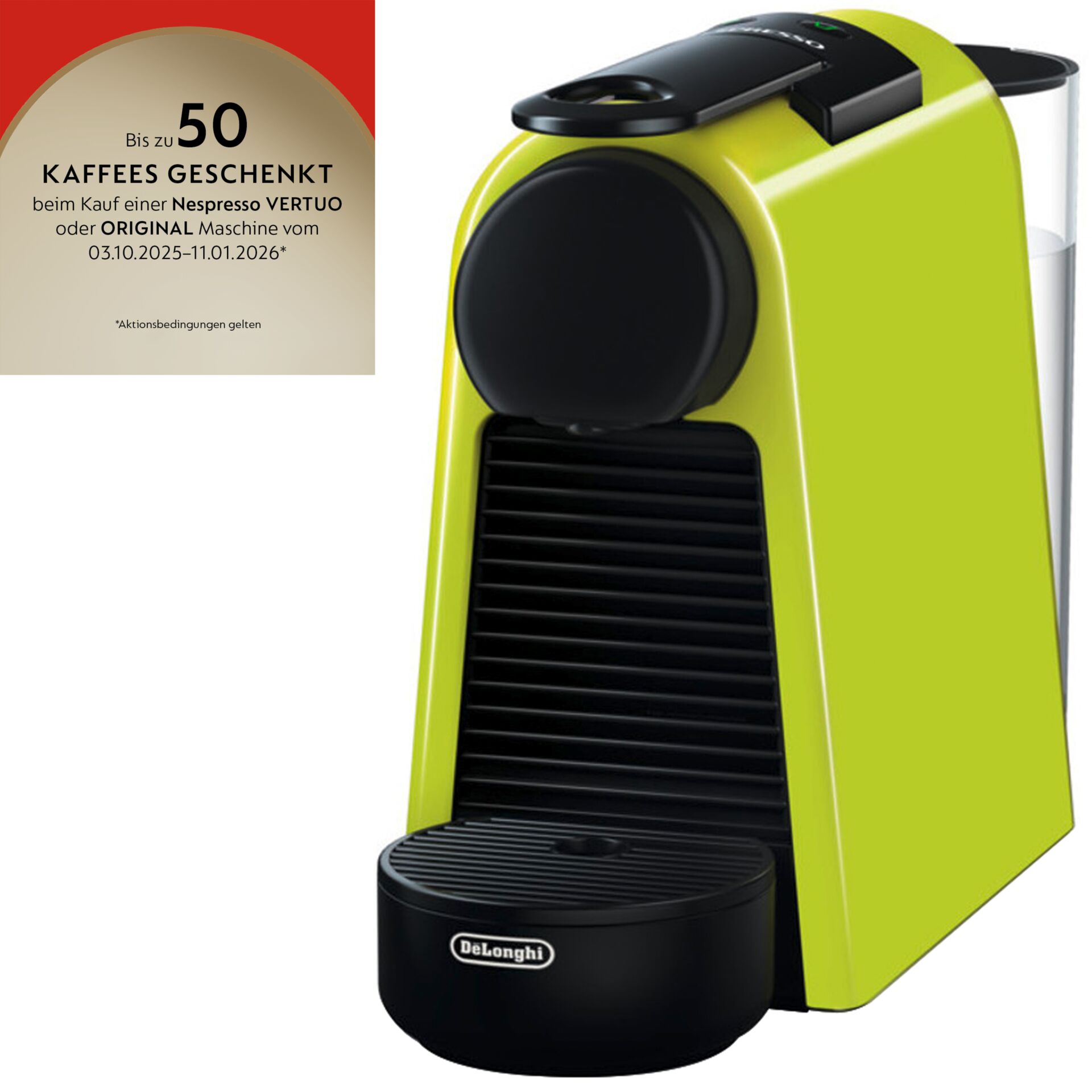 Nespresso Essenza Mini EN 85.L  by Delonghi, lime