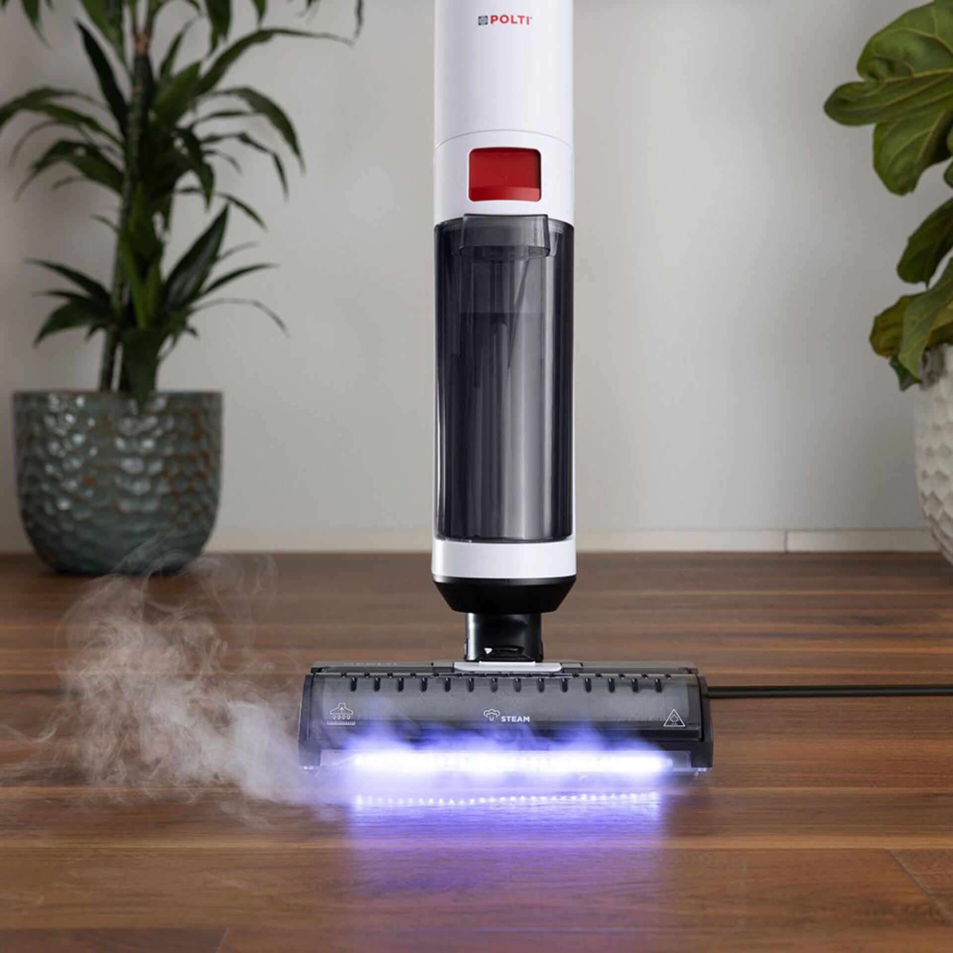 Akku-Staubsauger, Handstaubsauger, Teppichbürste, LED-Licht, Schwarz-weiß