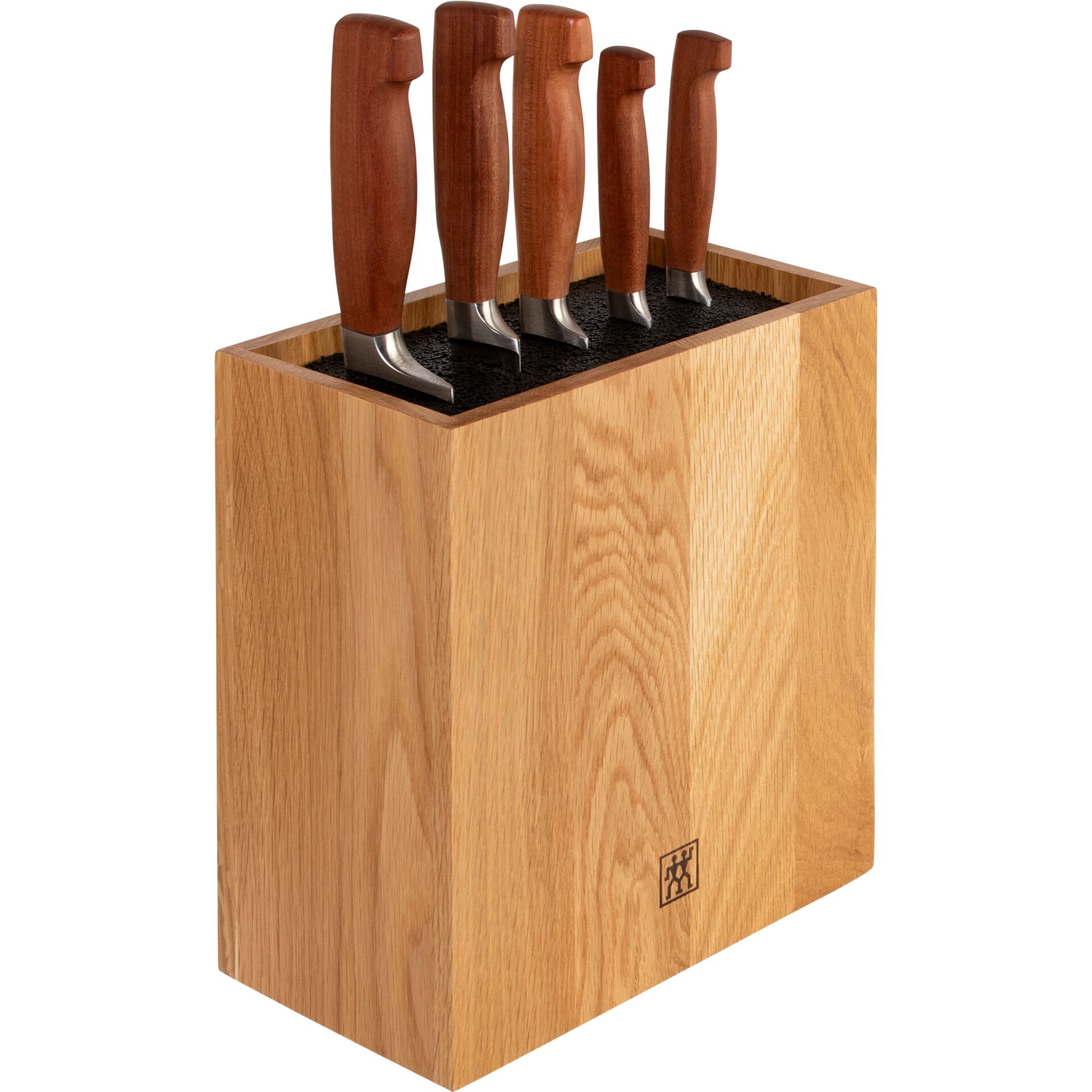 Messerset, Holzblock, Klingenstahl, Holzgriff, Küchenmesser-Set