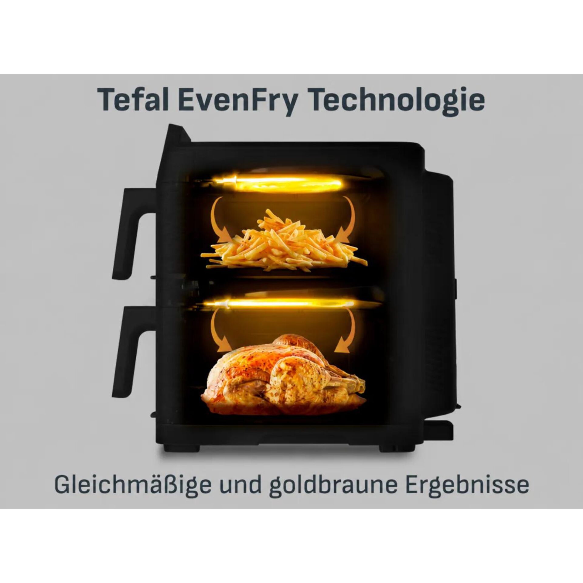 Halterung, Backofen, Fritteuse, Hähnchen, Pommes