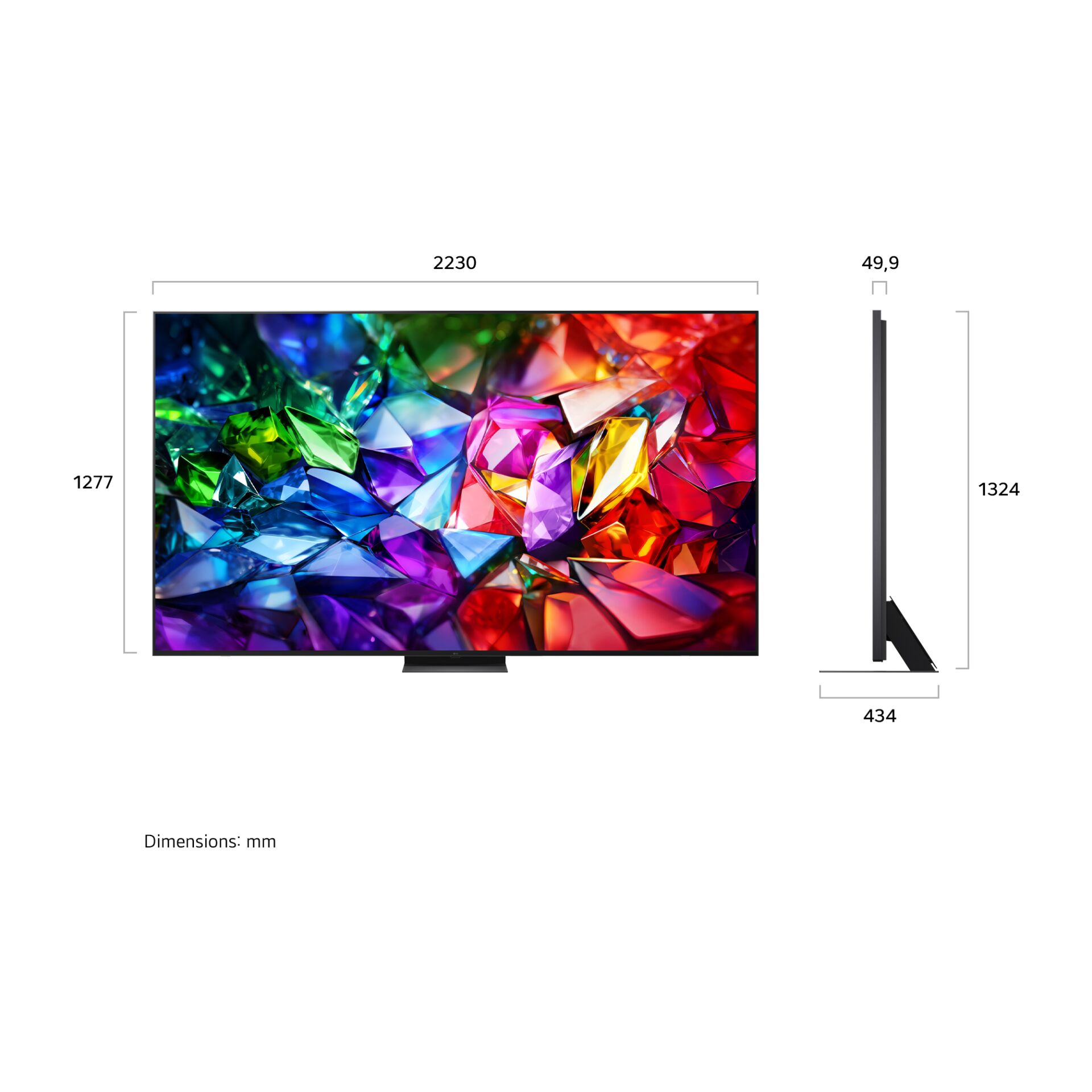 Fernseher, Flachbildschirm, LED-Anzeige, bunt, Bildschirm