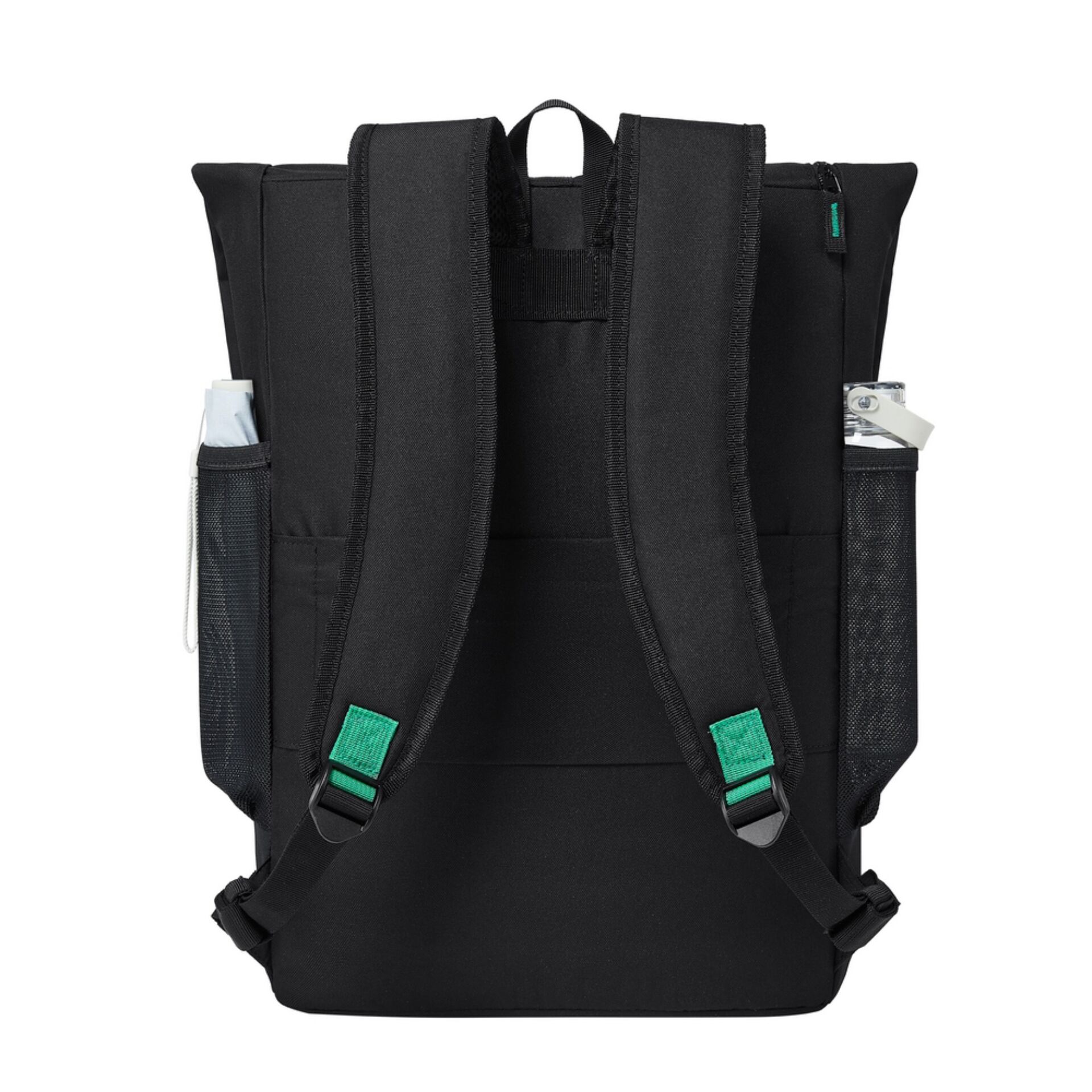 Rucksack, Schwarz, Textil, Netztaschen, Gepolsterte Träger