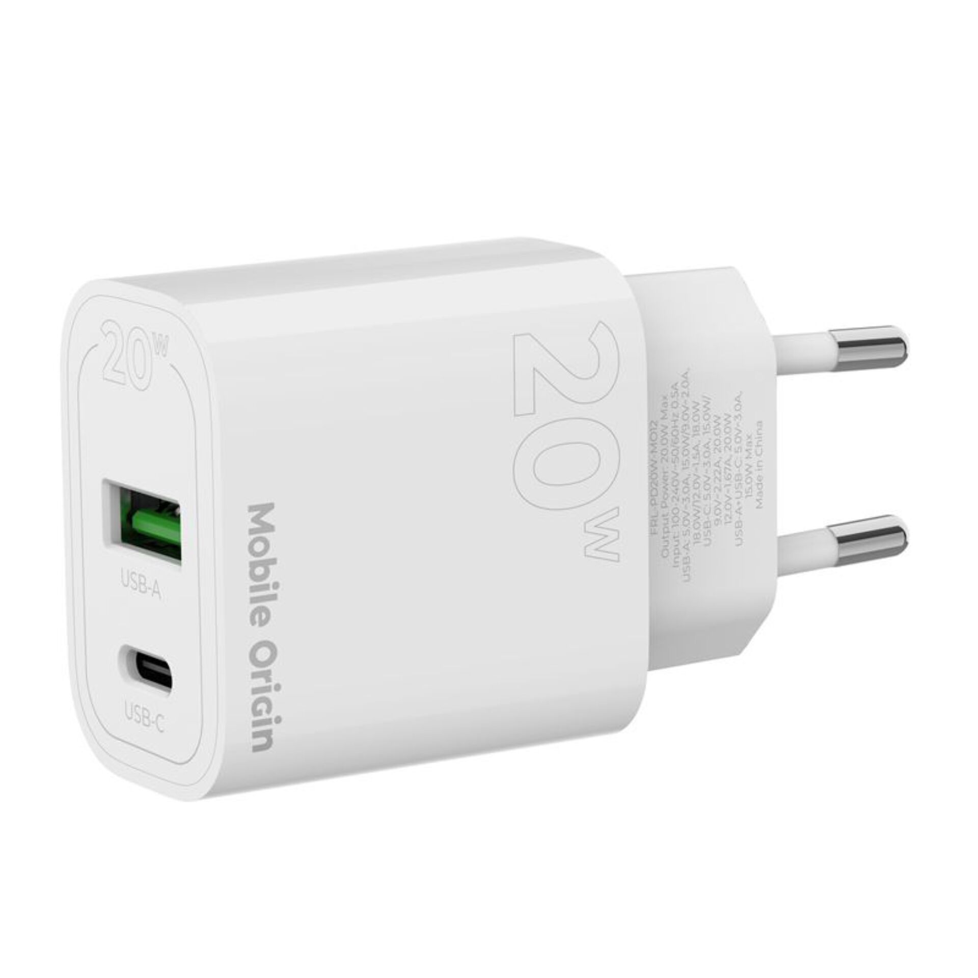 USB-A, USB-C, Ladegerät, 20W, Multiladung